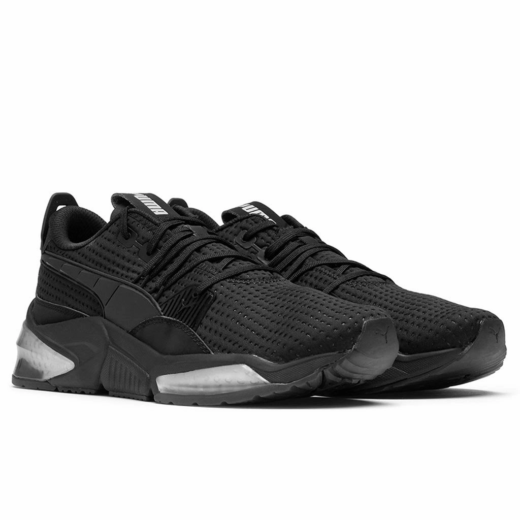 LQD Cell Optic Flight Suit - Black Puma Stripe Logo Trainers