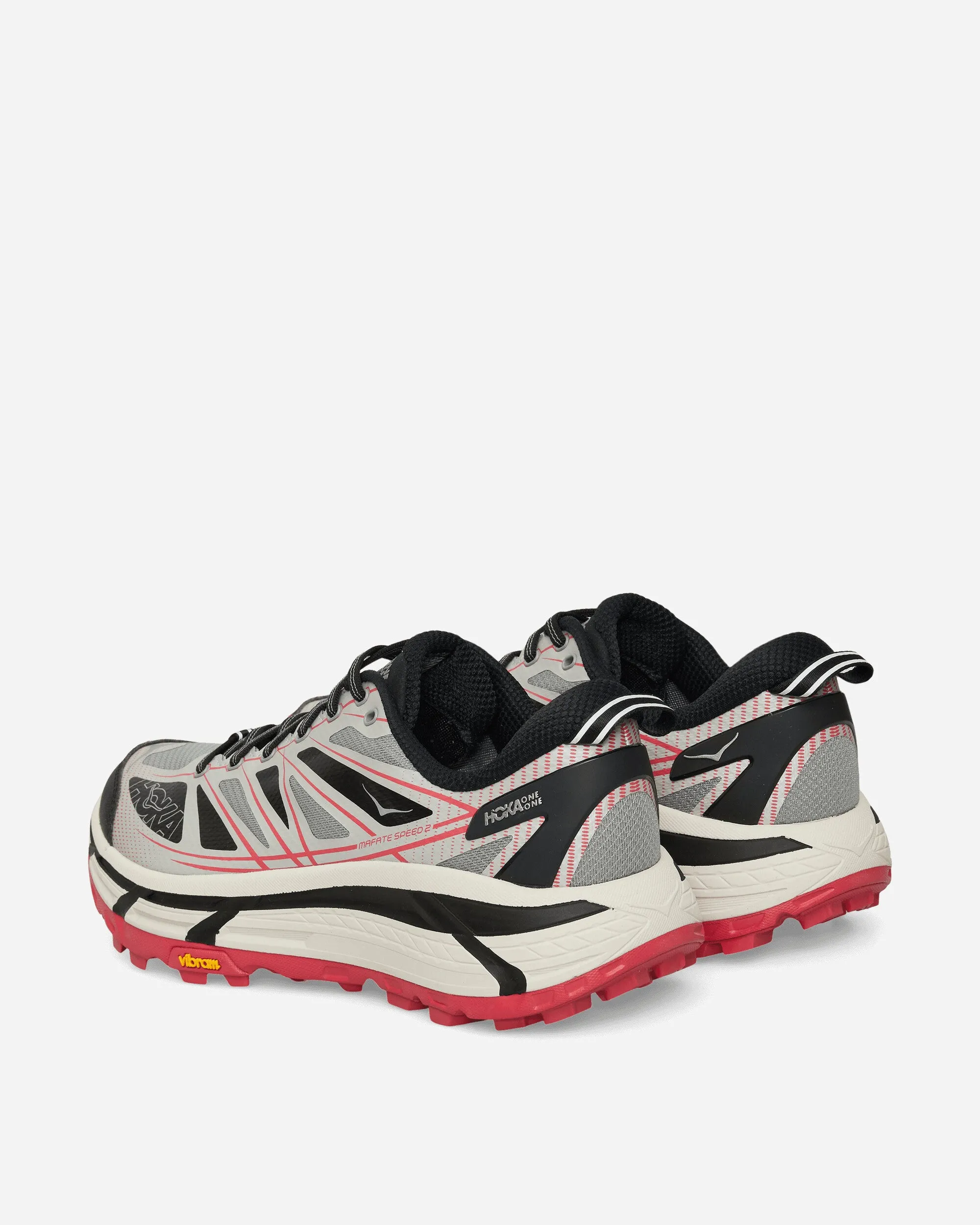 Mafate Speed 2 Sneakers Galactic Grey / Ruby Red Max Cushion Trainers