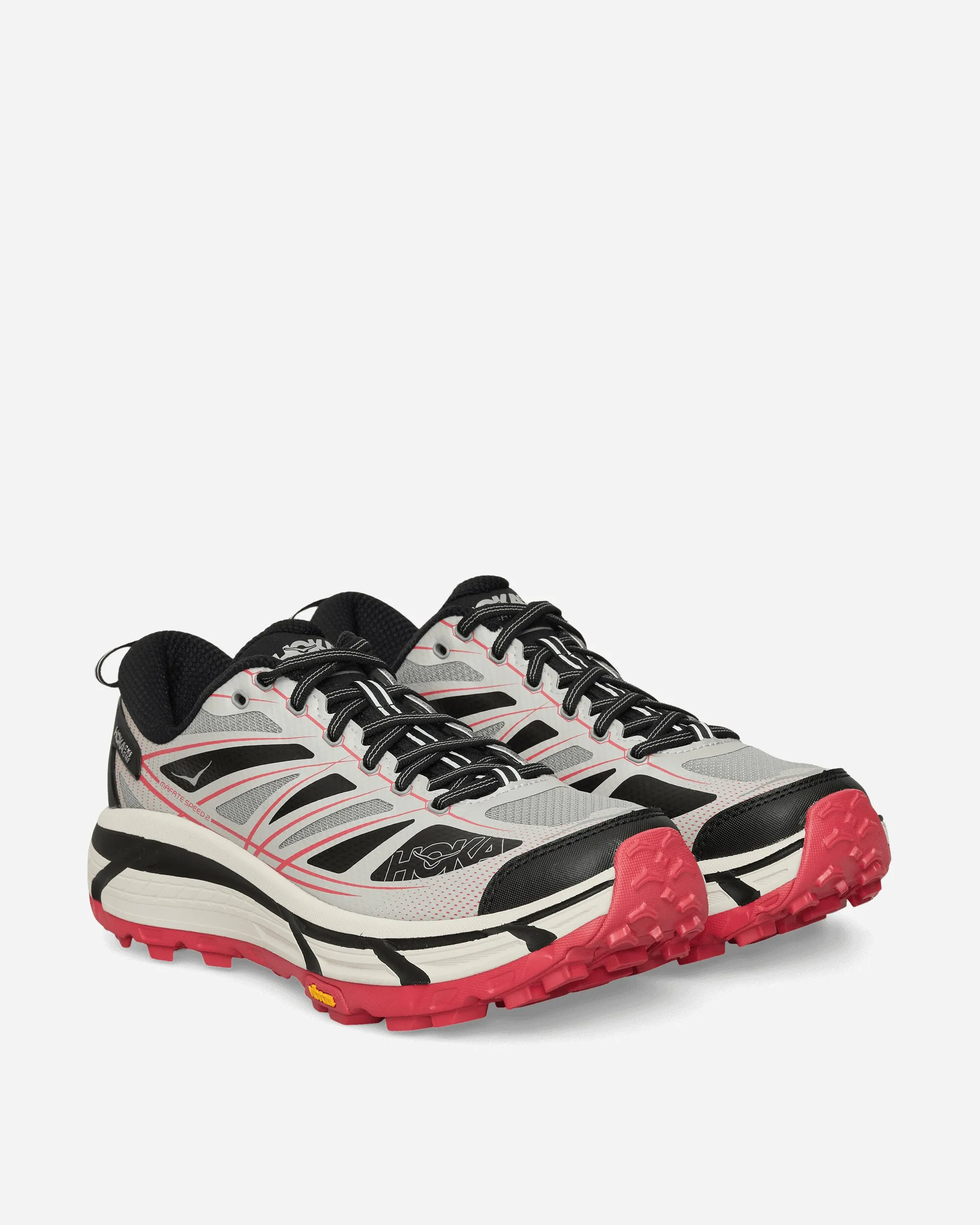 Mafate Speed 2 Sneakers Galactic Grey / Ruby Red Max Cushion Trainers