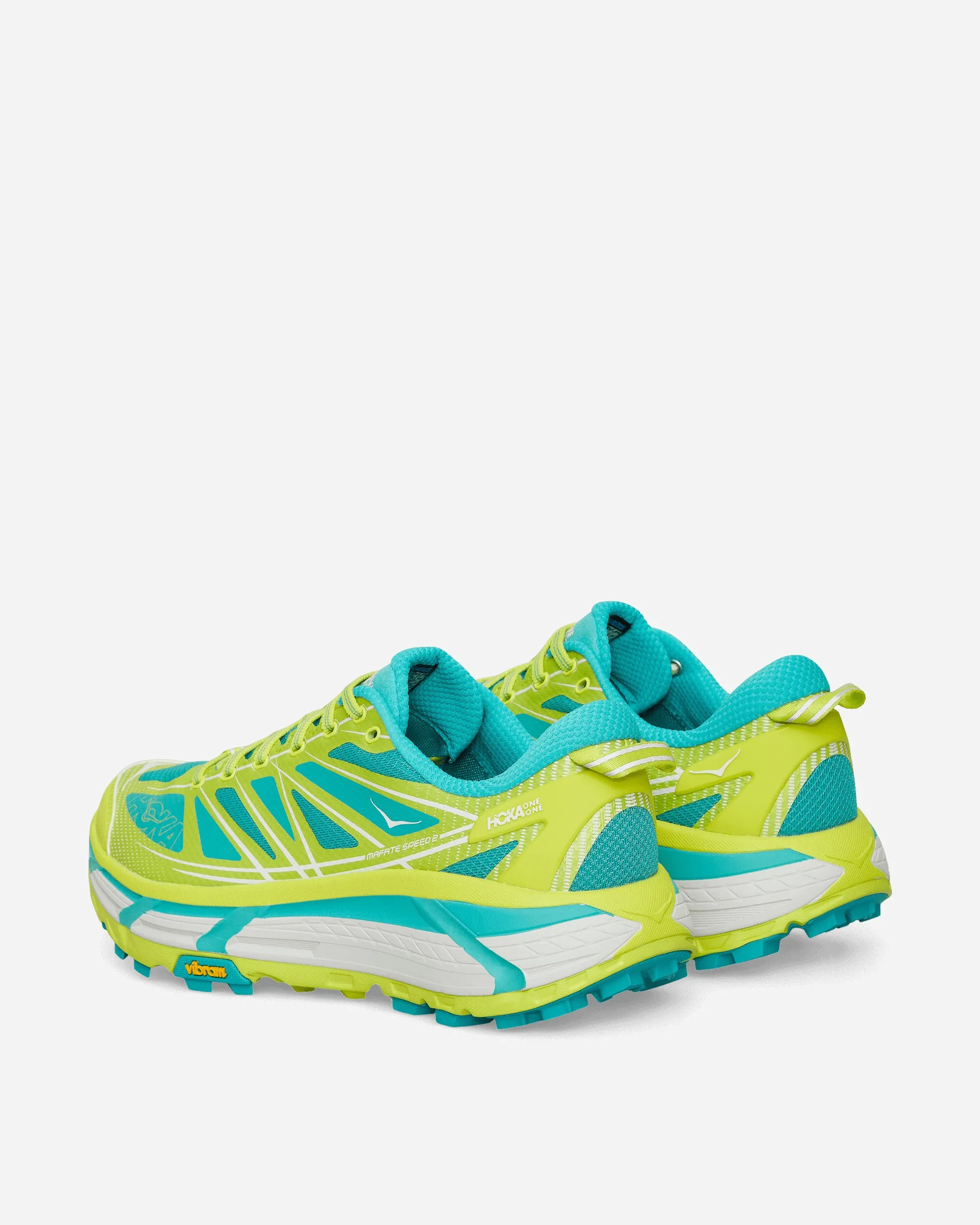 Mafate Speed 2 Sneakers Hoka Citrus / Electric Aqua Max Cushion Trainers