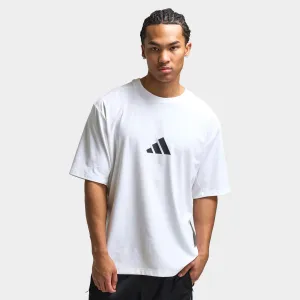 Mens Adidas adidas Z.N.E. Loose-Fit T-Shirt / White