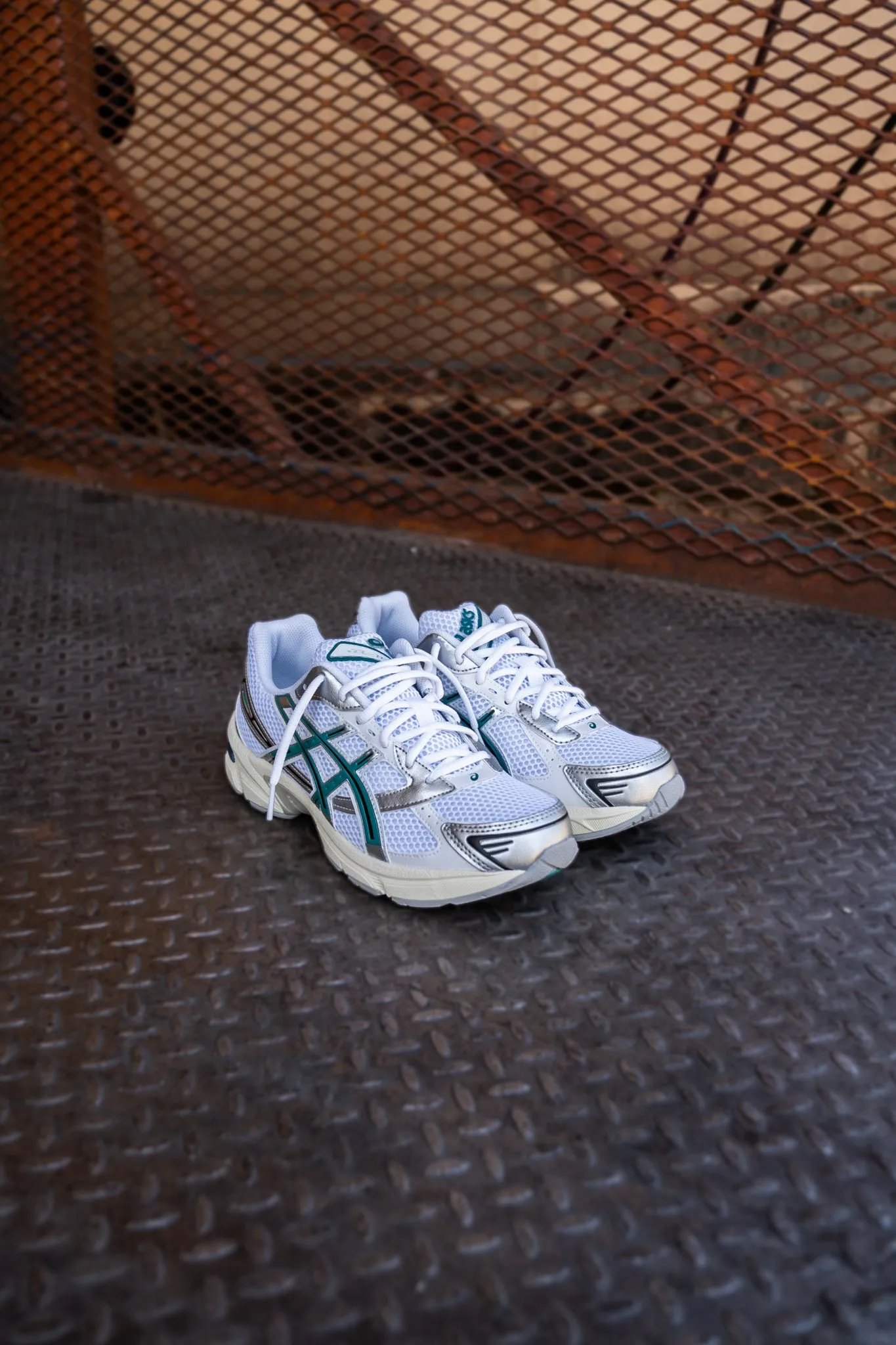 Mens Asics Gel-1130 (White/Rainy Lake) Asics Shoes