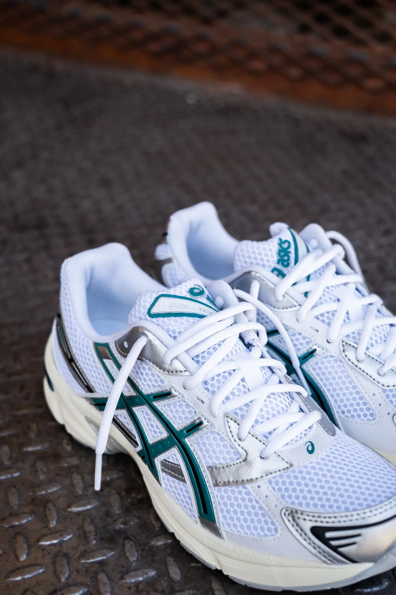 Mens Asics Gel-1130 (White/Rainy Lake) Asics Shoes