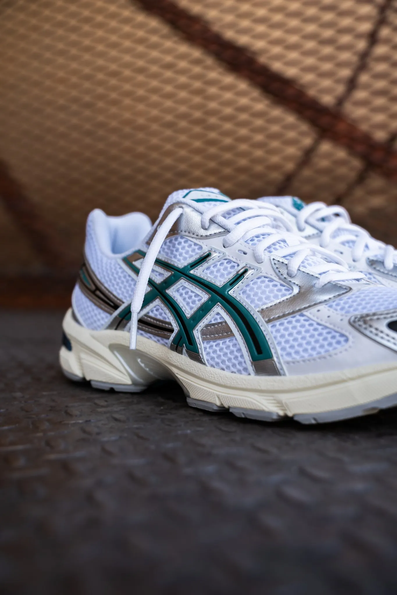 Mens Asics Gel-1130 (White/Rainy Lake) Asics Shoes