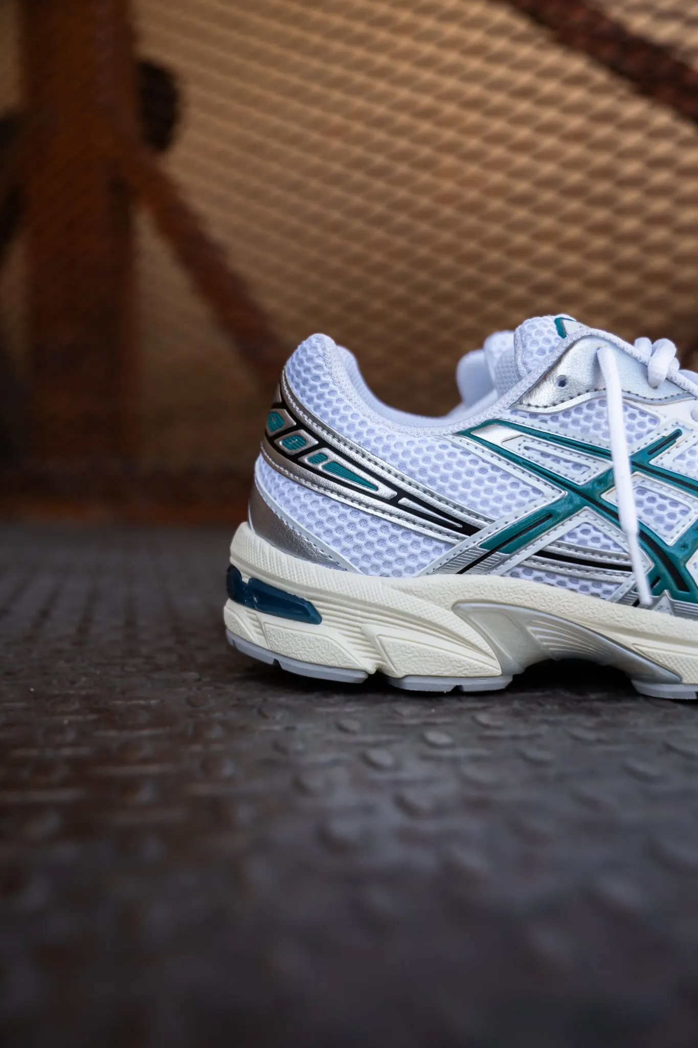Mens Asics Gel-1130 (White/Rainy Lake) Asics Shoes
