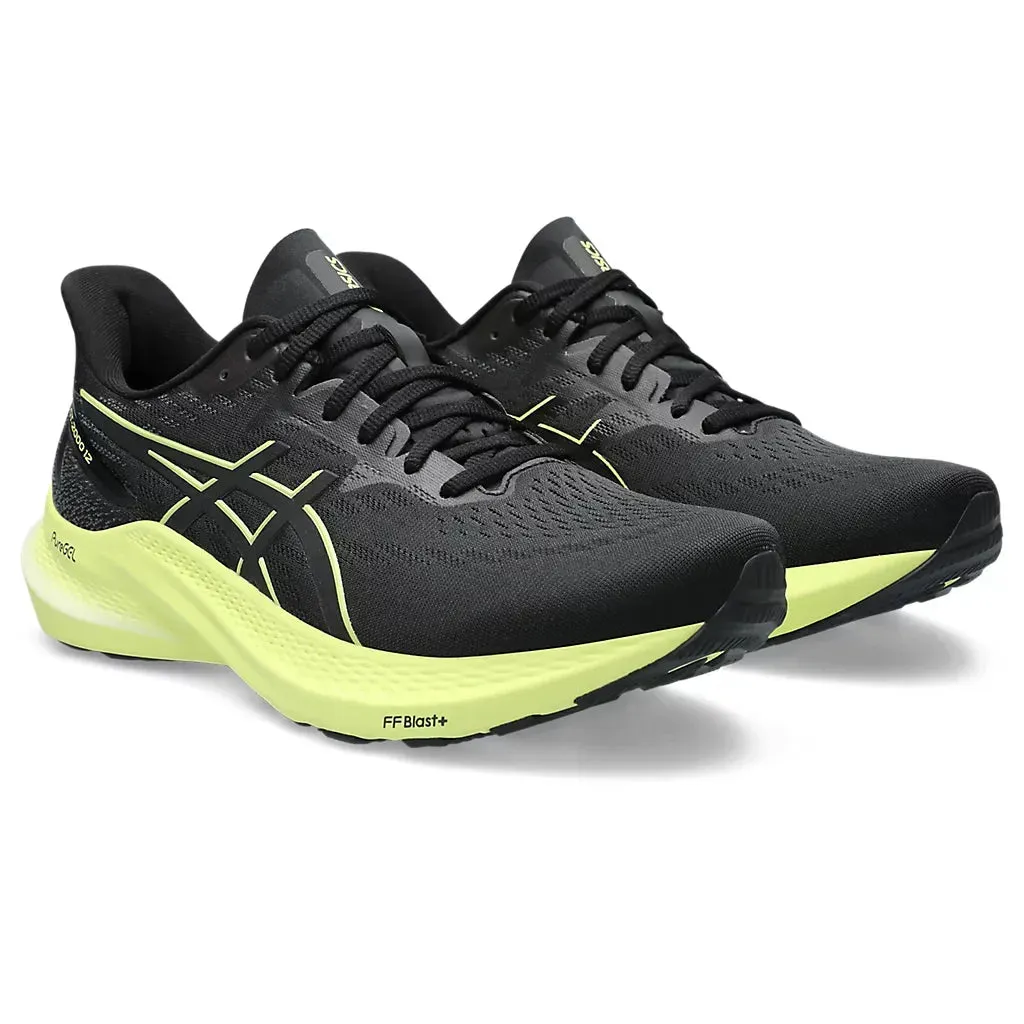 Men's Asics GT-2000 12 Black/Glow Yellow asics Shoes