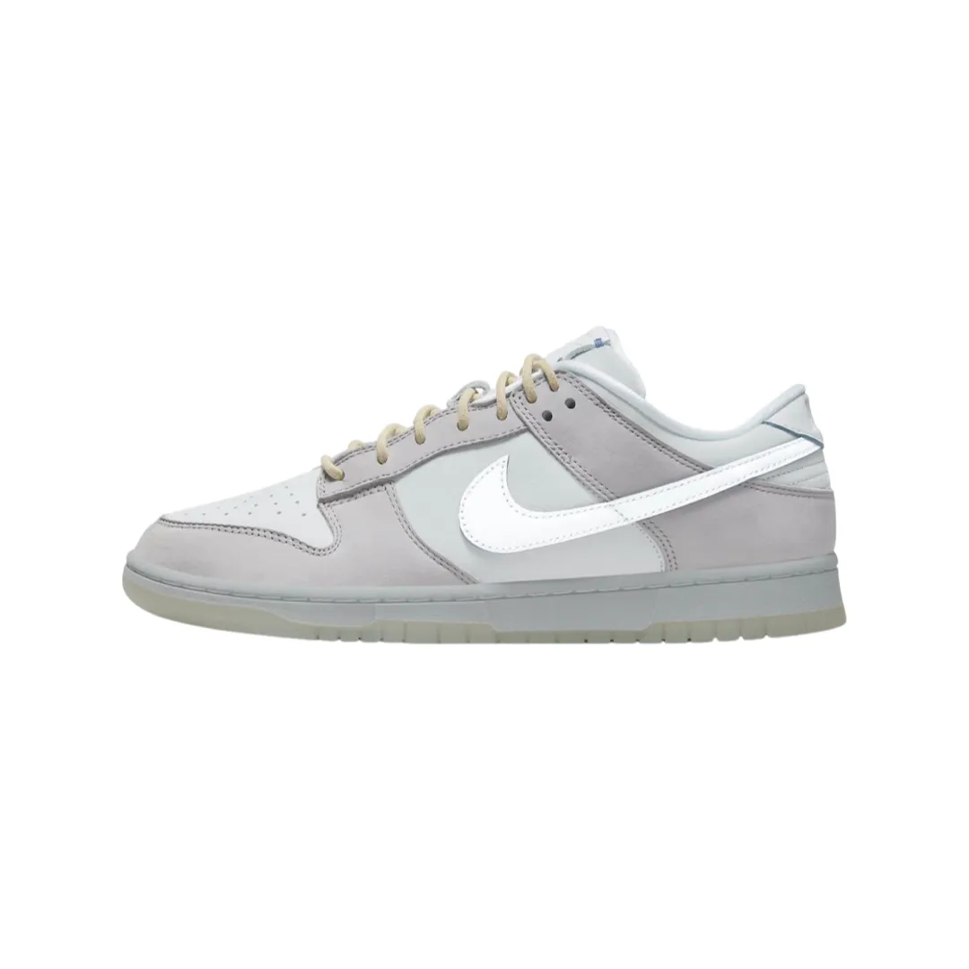 Men's Dunk Low Wolf Grey Pure Platinum Nike Dunk sneakers with classic silhouette