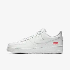 (Men's) Nike Air Force 1 Low SP x Supreme 'Box Logo' White (2020) CU9225-100 Nike shoes for versatile street looks