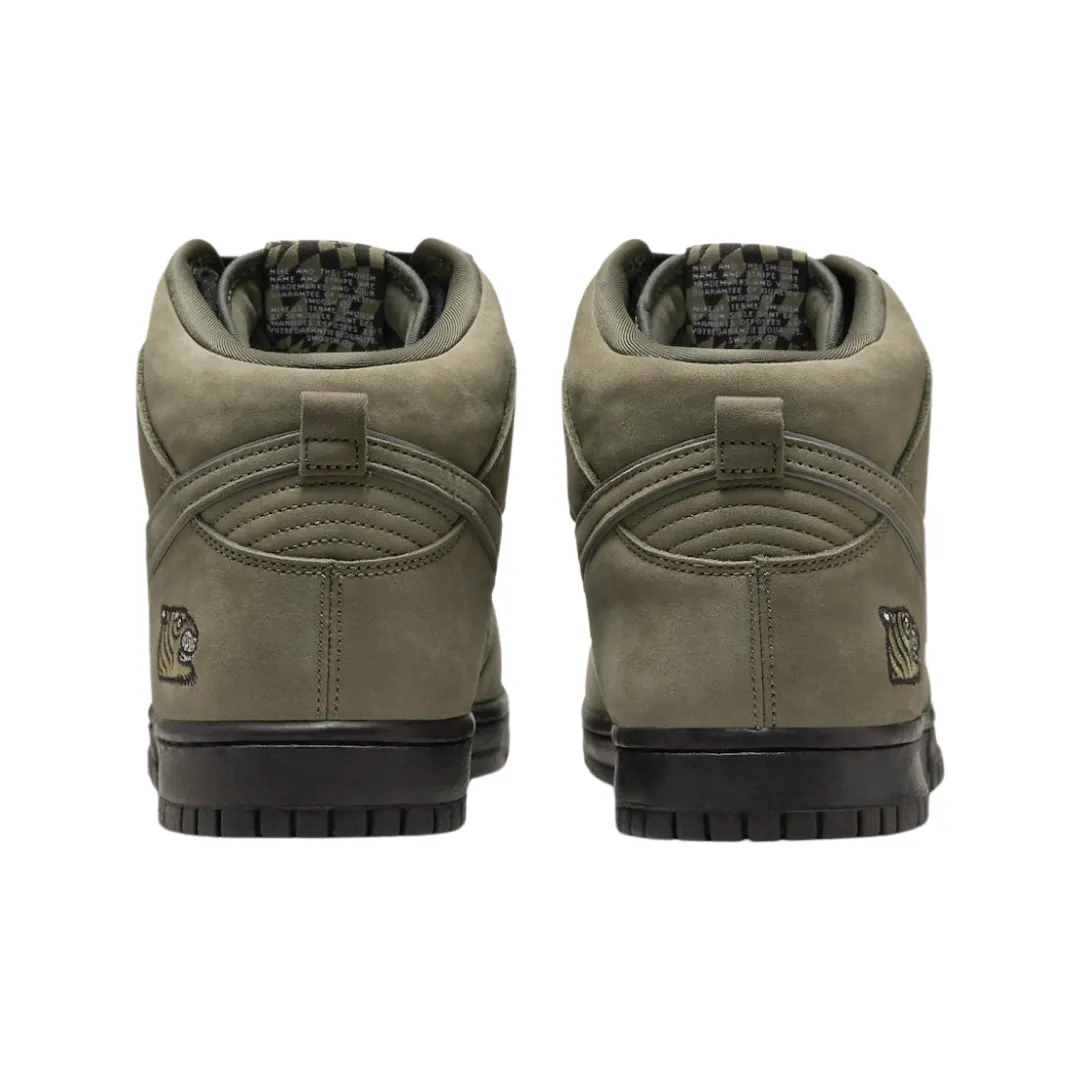 Men's Nike Dunk High SP Medium Olive Multi Black Iconic Sneakers
