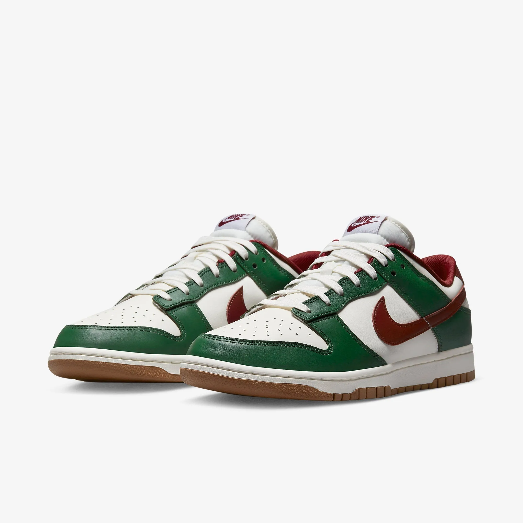 (Men's) Nike Dunk Low Retro 'Gorge Green / Team Red' (2022) FB7160-161 Nike Comfort Fit Lifestyle Shoes