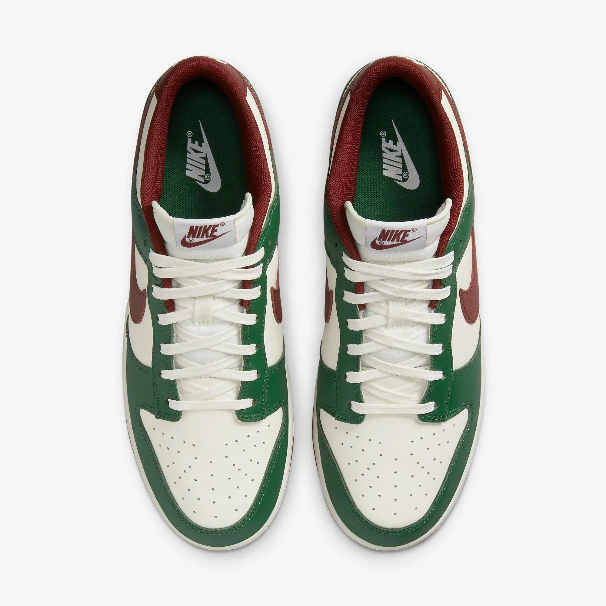 (Men's) Nike Dunk Low Retro 'Gorge Green / Team Red' (2022) FB7160-161 Nike Comfort Fit Lifestyle Shoes