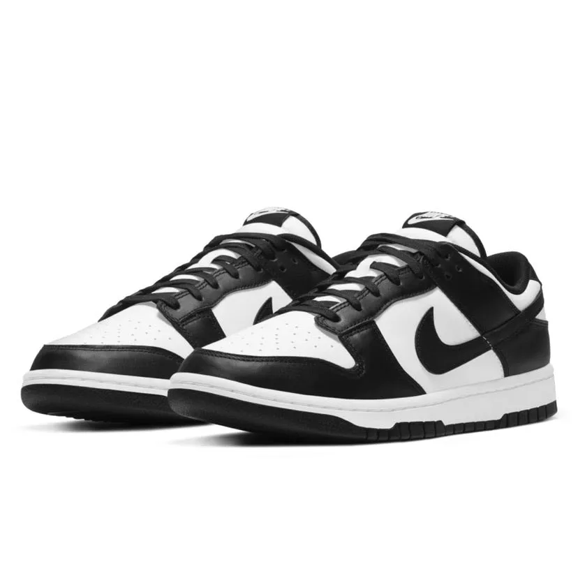 Men's Nike Dunk Low White Black White Iconic Sneakers