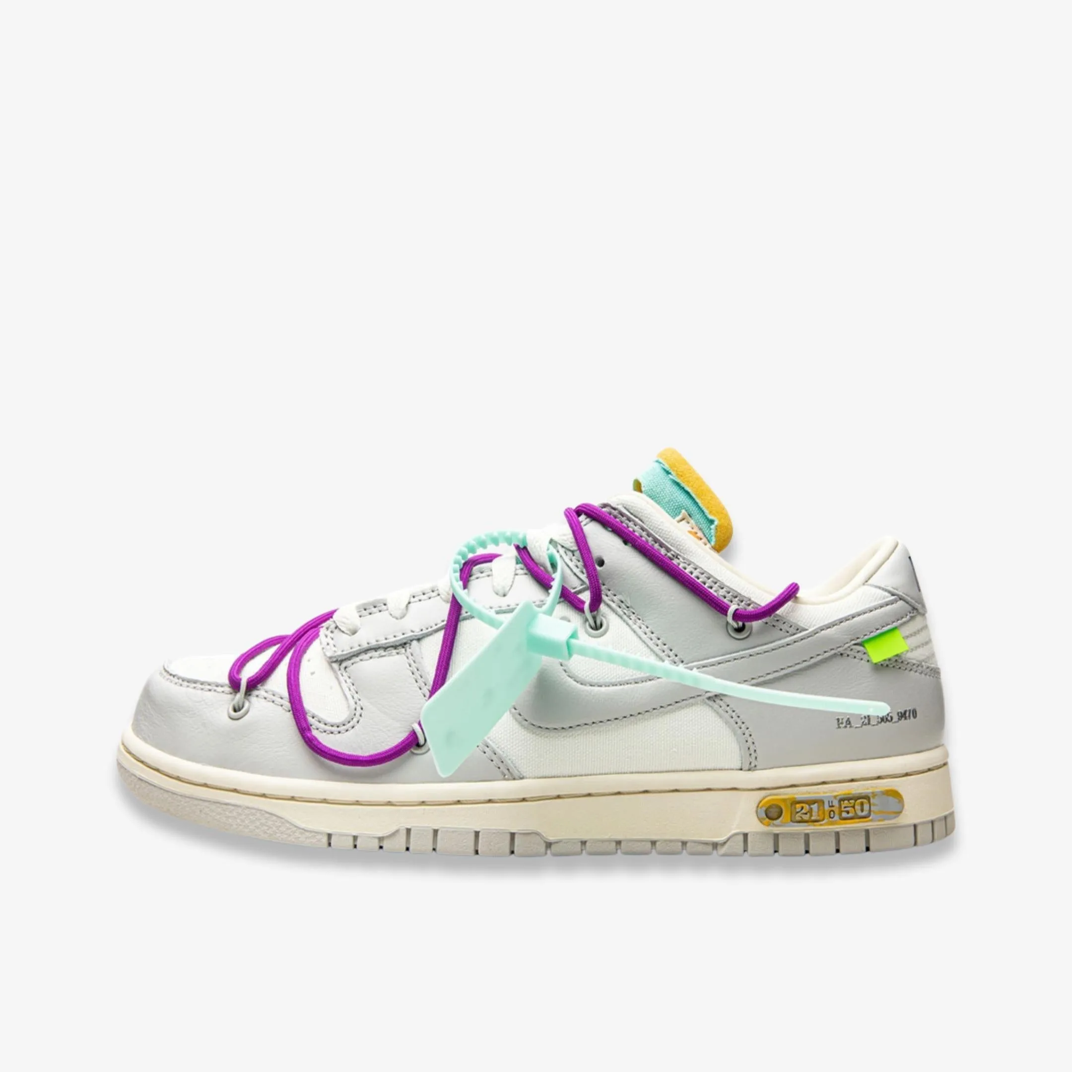 (Men's) Nike Dunk Low x Off-White 'Lot 21 of 50' (2021) DM1602-100