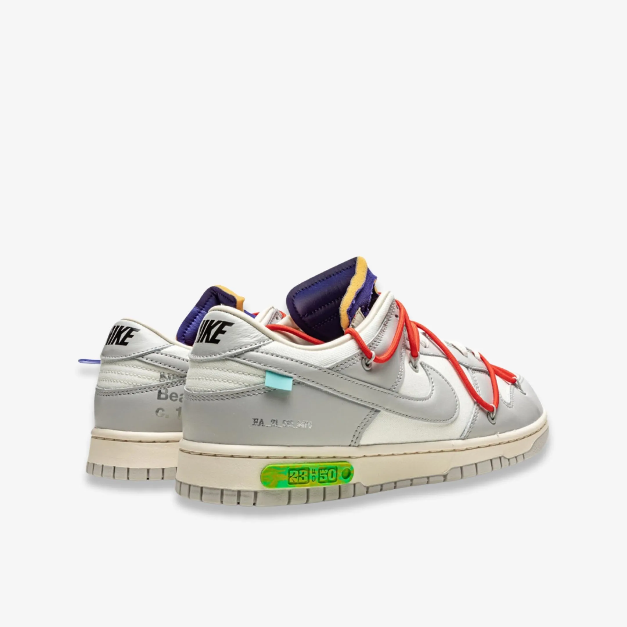 (Men's) Nike Dunk Low x Off-White 'Lot 23 of 50' (2021) DM1602-126 Nike Comfort Fit Lifestyle Shoes