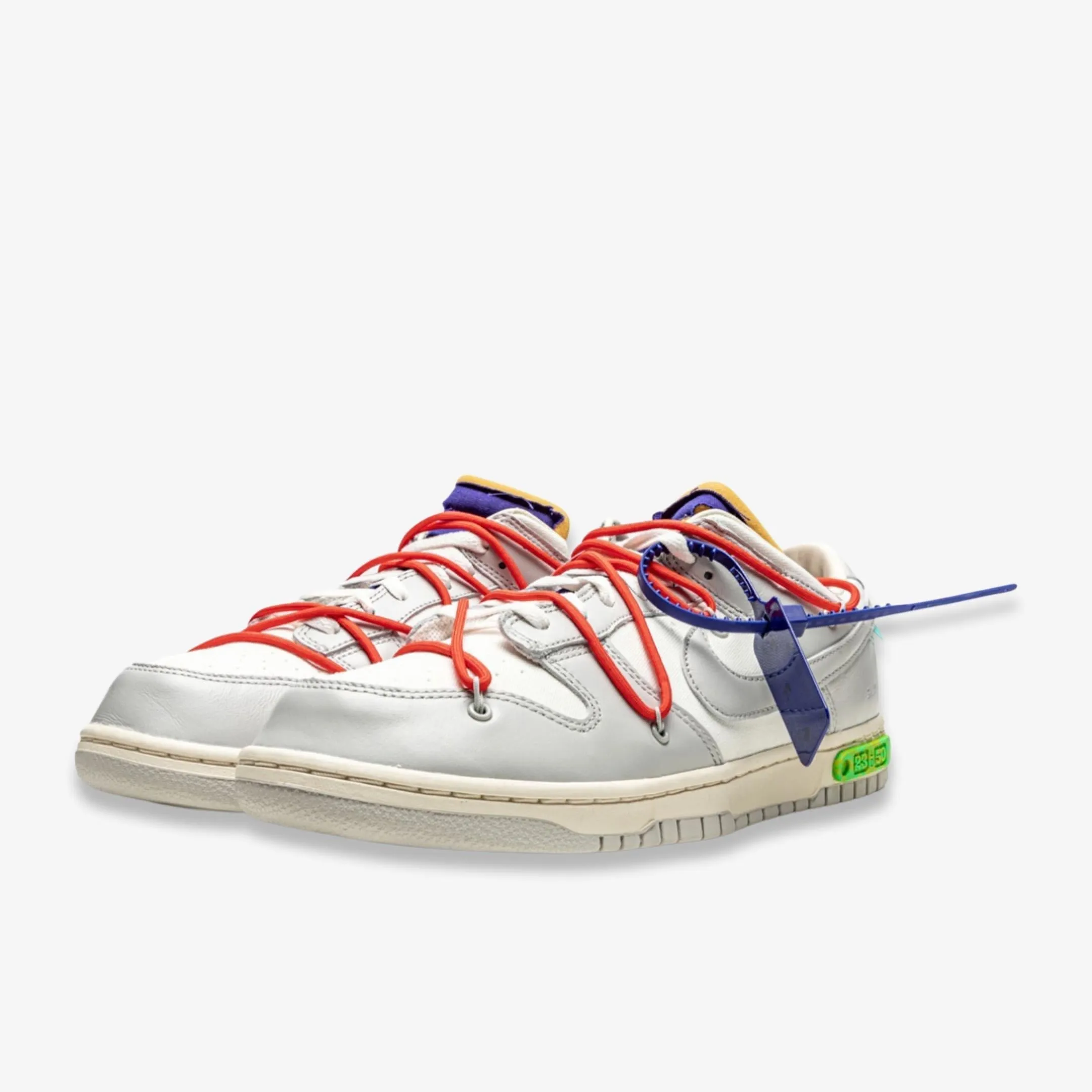 (Men's) Nike Dunk Low x Off-White 'Lot 23 of 50' (2021) DM1602-126 Nike Comfort Fit Lifestyle Shoes