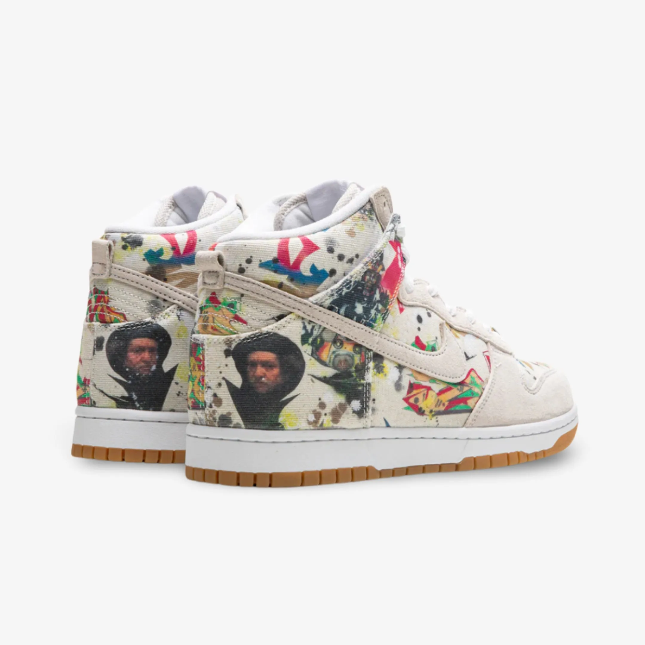 (Men's) Nike SB Dunk High OG QS x Supreme 'Rammellzee' (2023) FD8779-100 Nike Comfort Fit Lifestyle Shoes