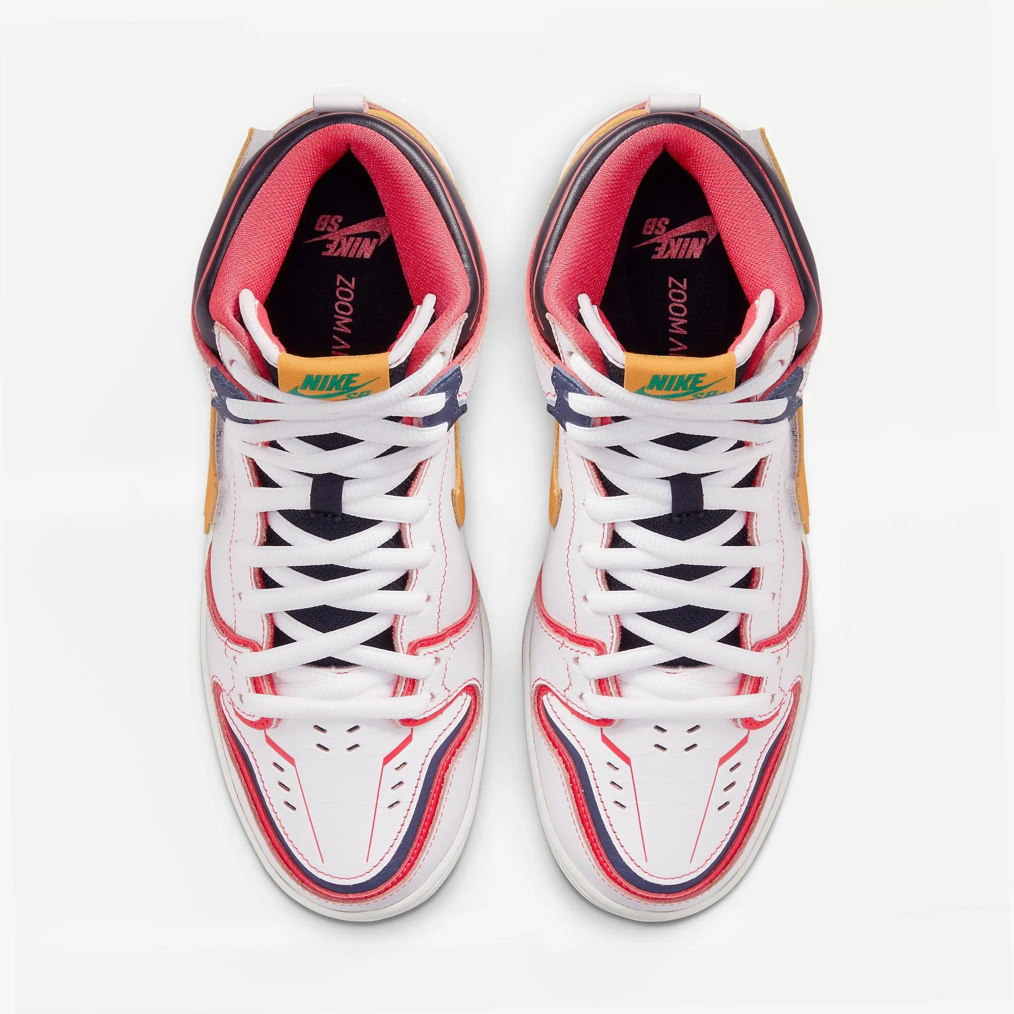 (Men's) Nike SB Dunk High Pro QS x Gundam 'RX-0 Unicorn Gundam' (2021) DH7717-100 Nike Comfort Fit Lifestyle Shoes