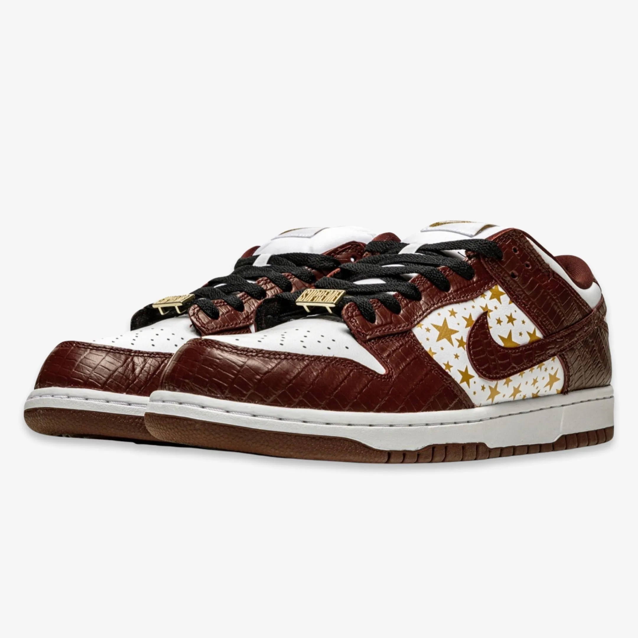 (Men's) Nike SB Dunk Low OG QS x Supreme 'Stars Barkroot Brown' (2021) DH3228-103 Nike Comfort Fit Lifestyle Shoes