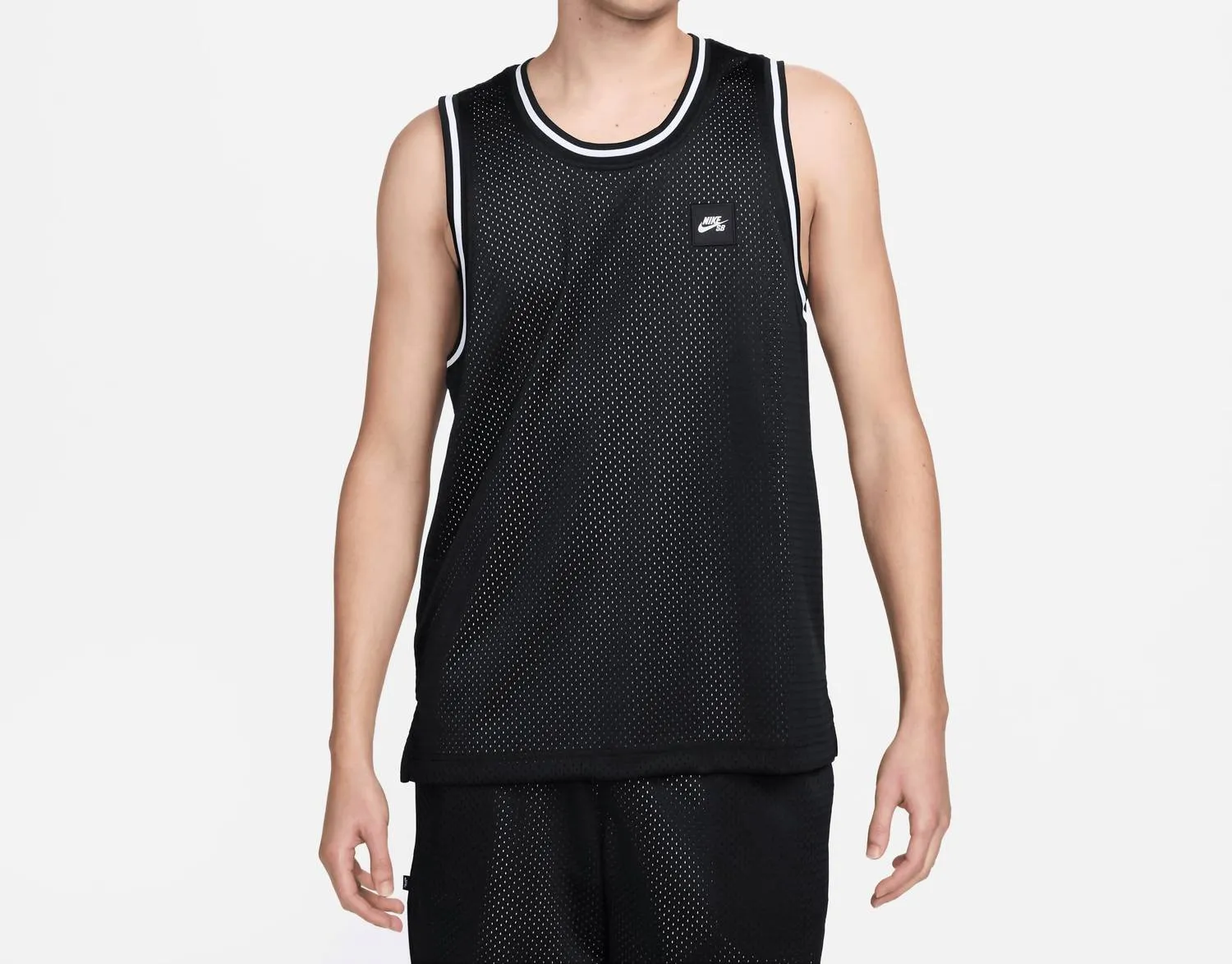 Men's Sb Reversible Basketball And Skate Jersey In Black/white