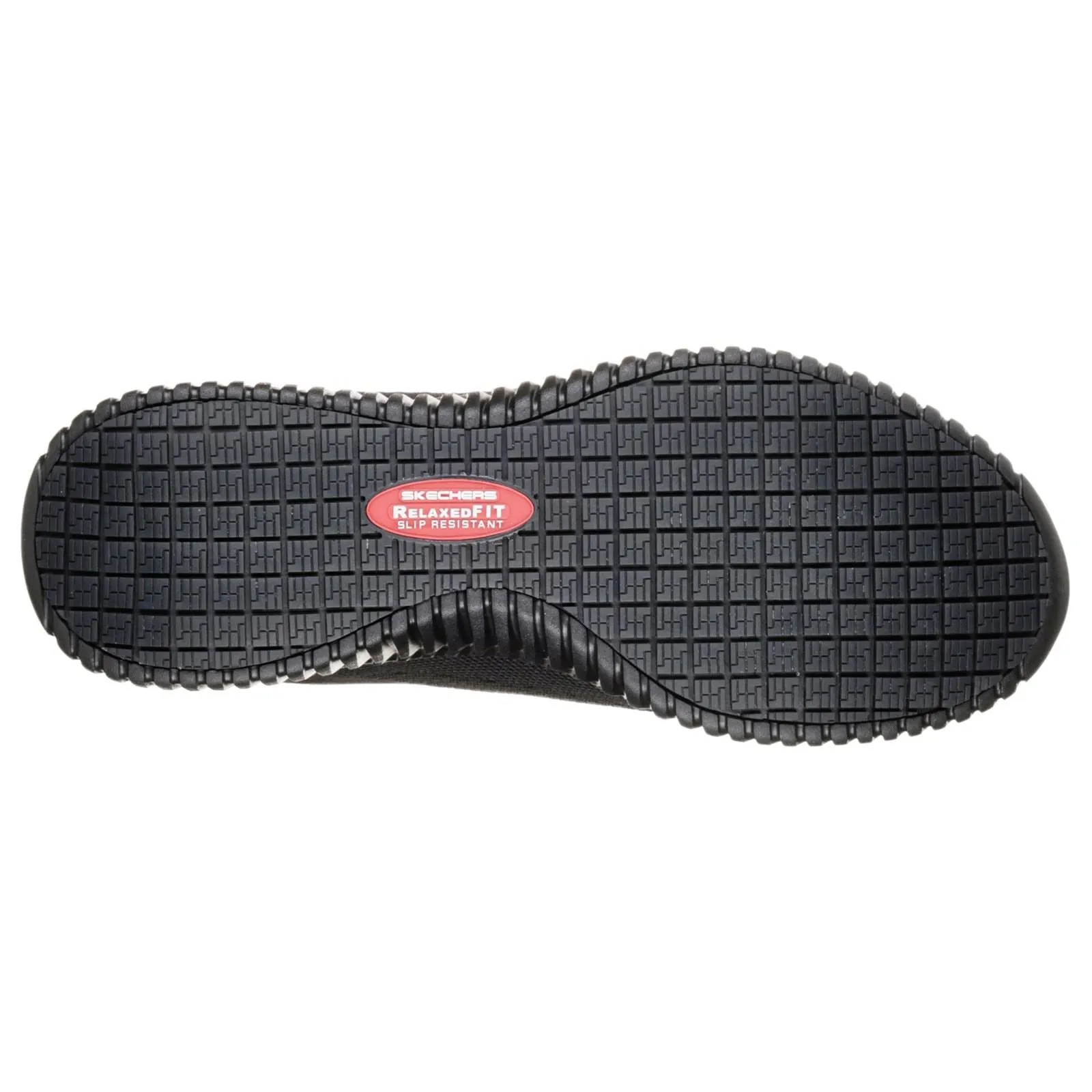Men's Wide Fit Skechers 77188EC Cessnock Occupational Trainers - Black