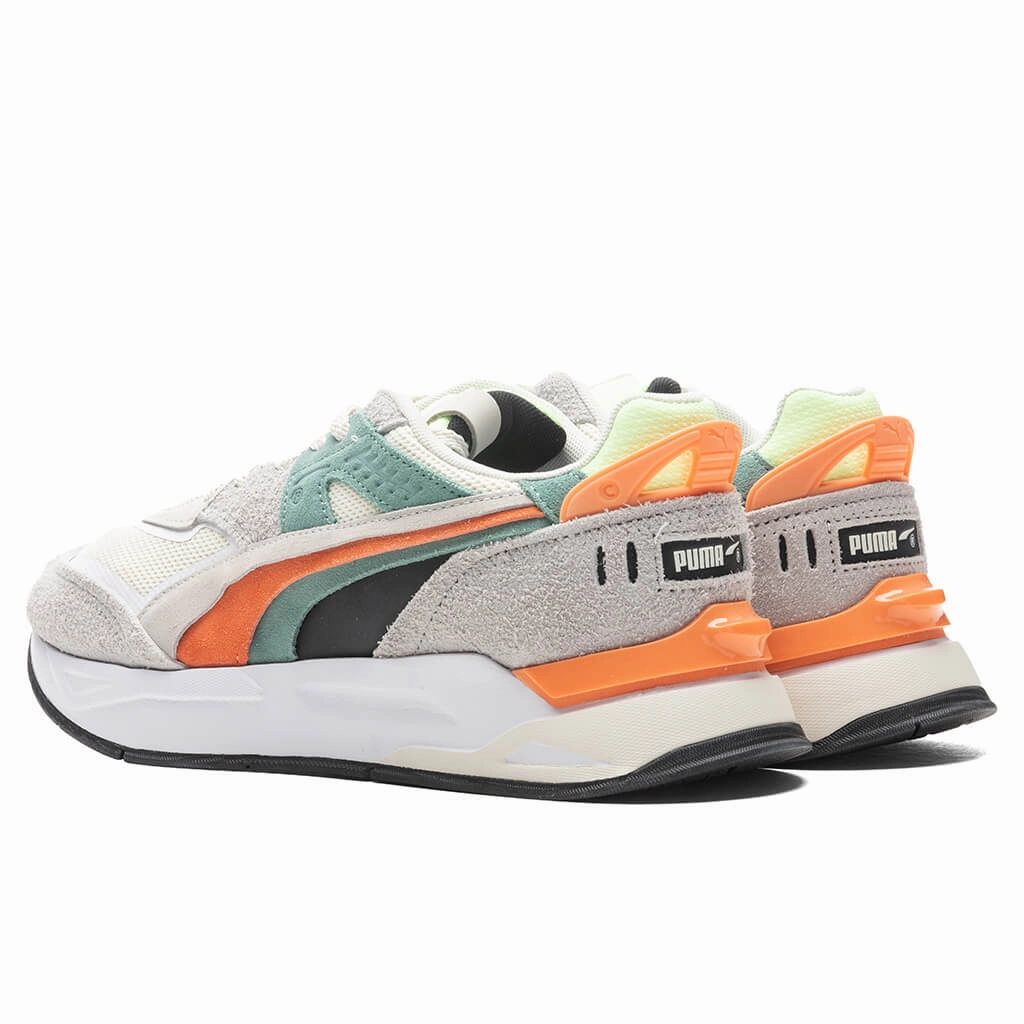 Mirage Sport Layers - White Puma Suede Street Sneakers