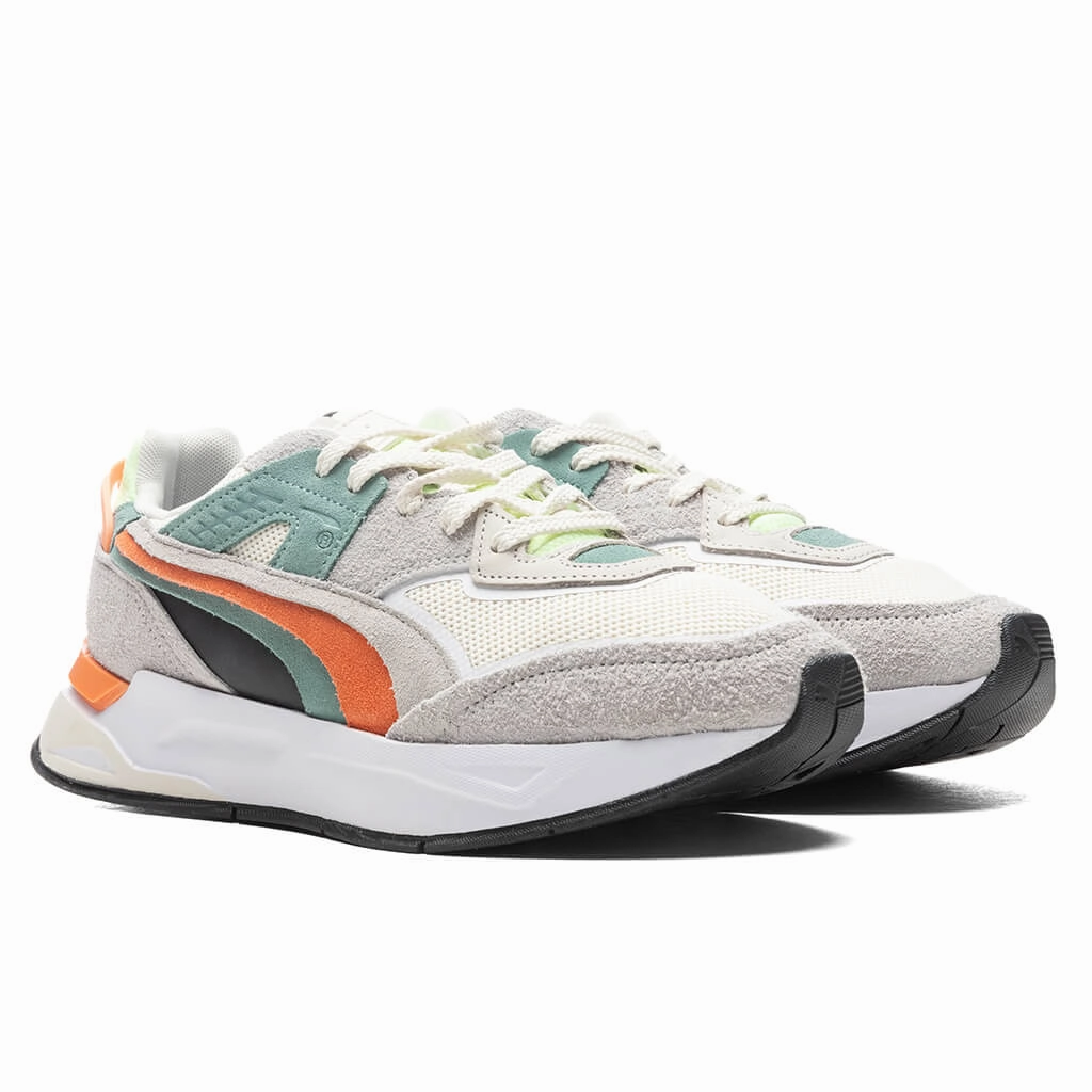 Mirage Sport Layers - White Puma Suede Street Sneakers