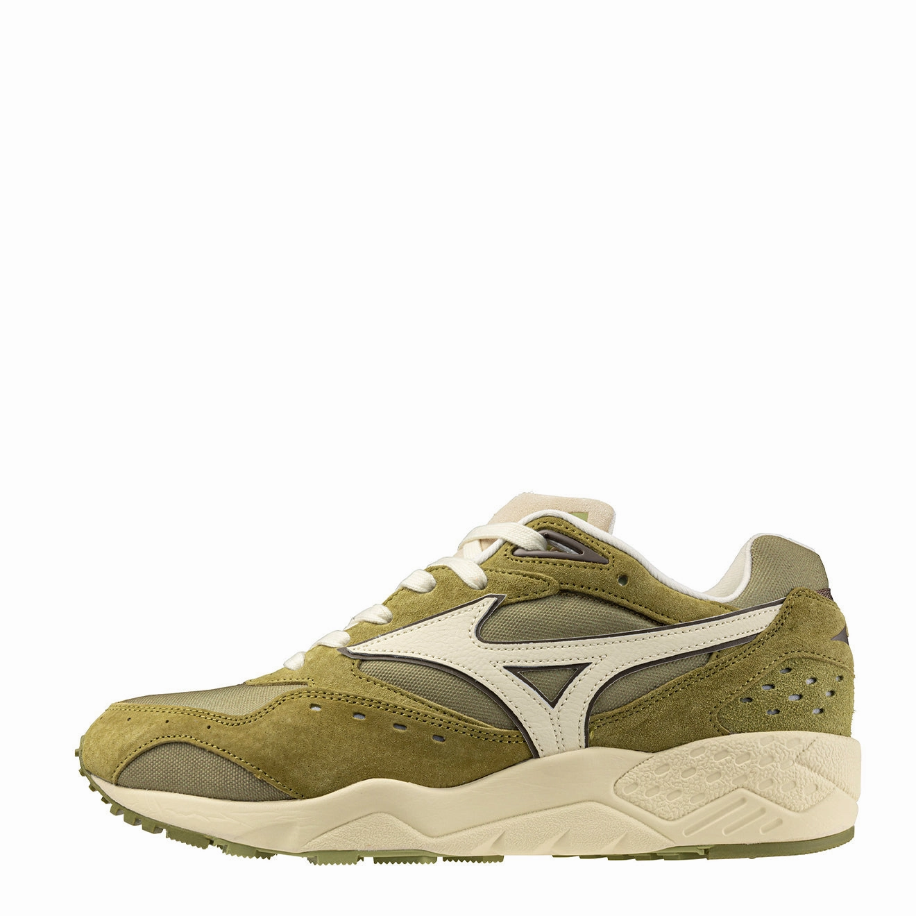 Mizuno Contender Premium Trainer Olive Drab / Smoke Green / Cloud Cream Horizon Cushion Shoes
