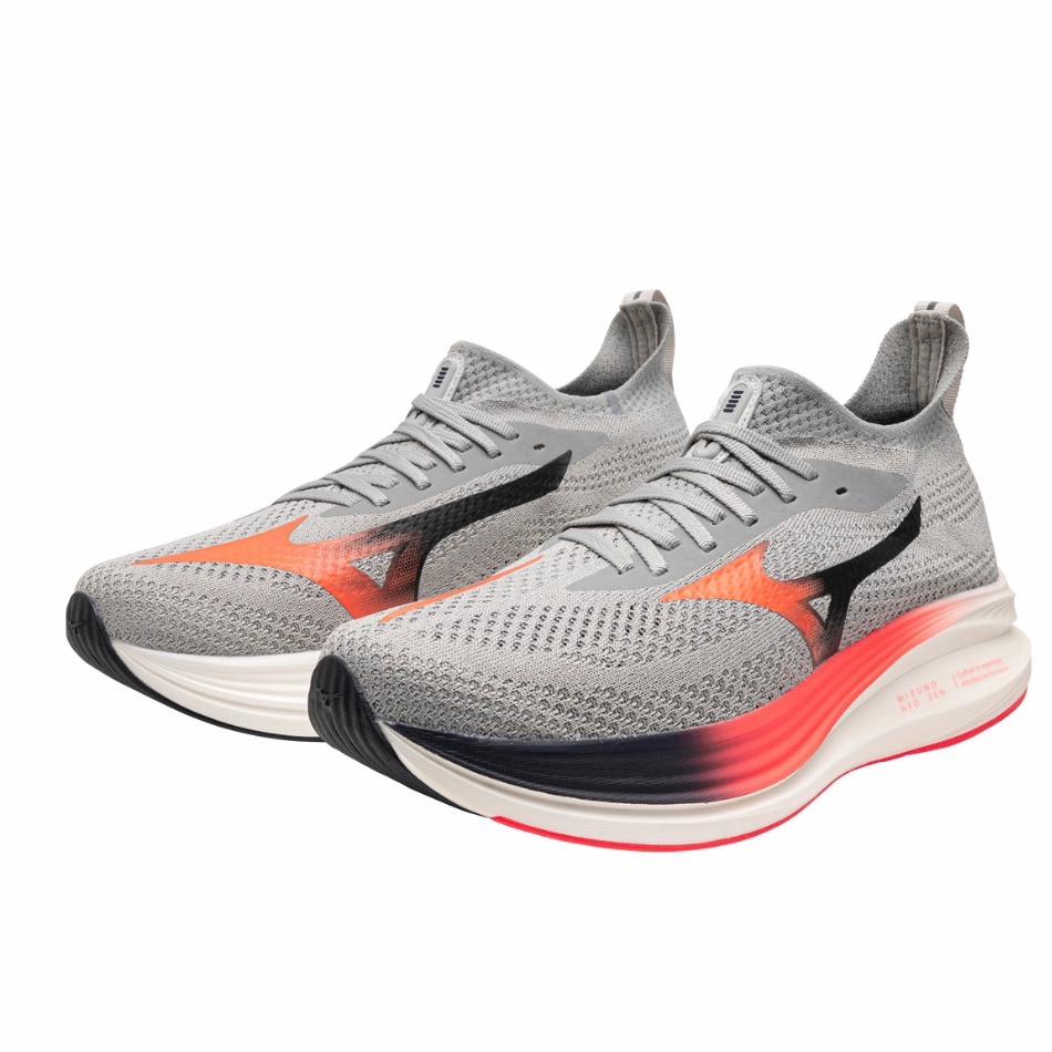 Mizuno Men's Neo Zen Running Shoes in Harbour Mist/Fiery Coral 2/Baritone Blue AW25 Mizuno reliable running shoes
