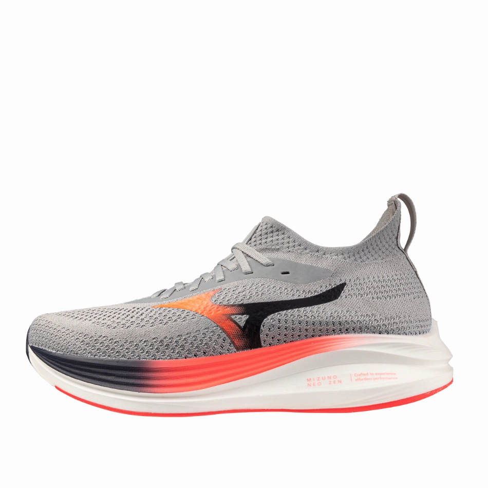 Mizuno Men's Neo Zen Running Shoes in Harbour Mist/Fiery Coral 2/Baritone Blue AW25 Mizuno reliable running shoes