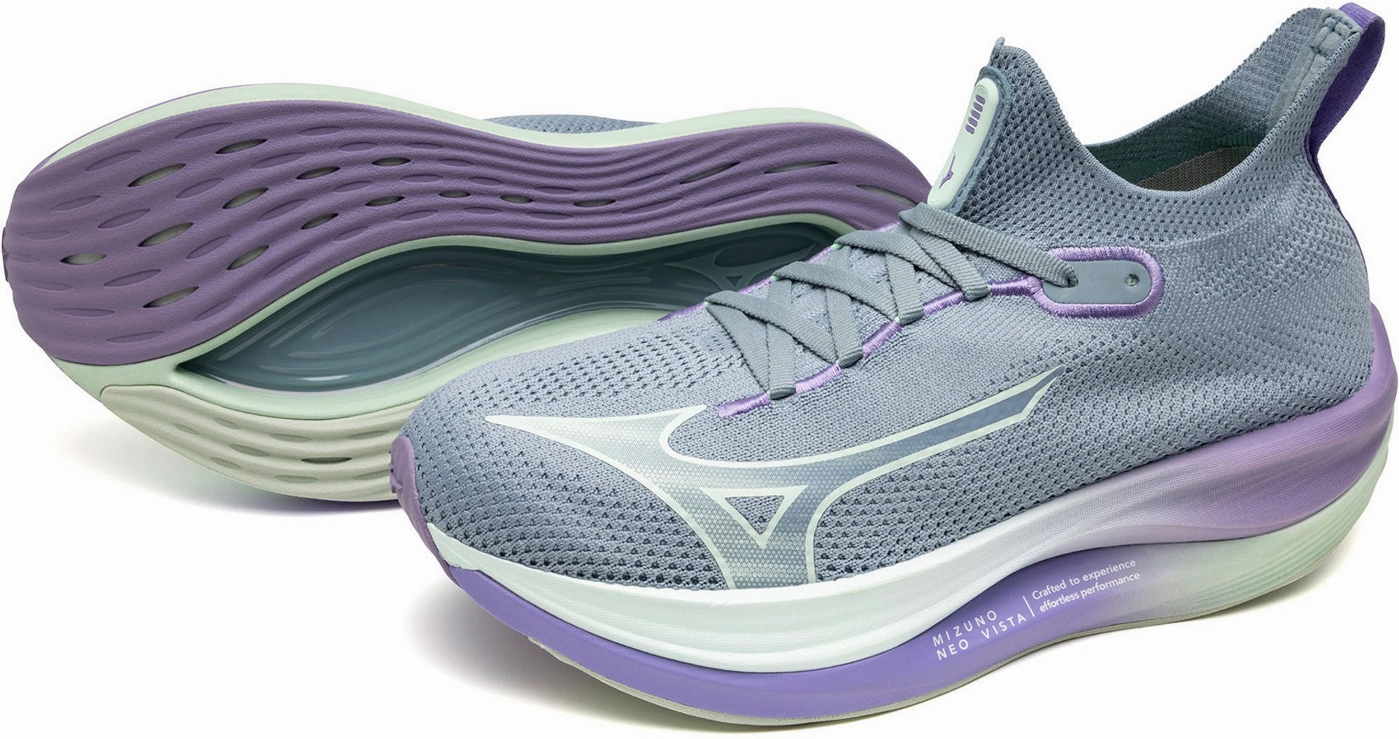 Mizuno Neo Vista Womens Running Shoes - Grey Performance Sneakers