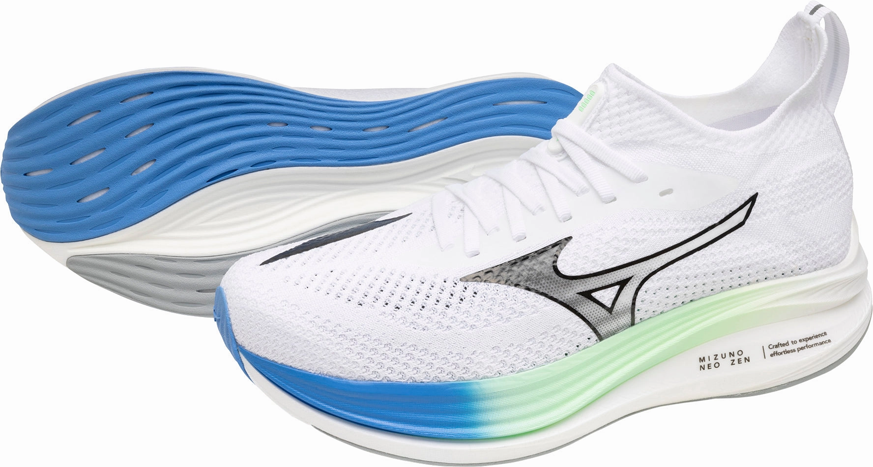 Mizuno Neo Zen Mens Running Shoes - White Advanced Sport Runners