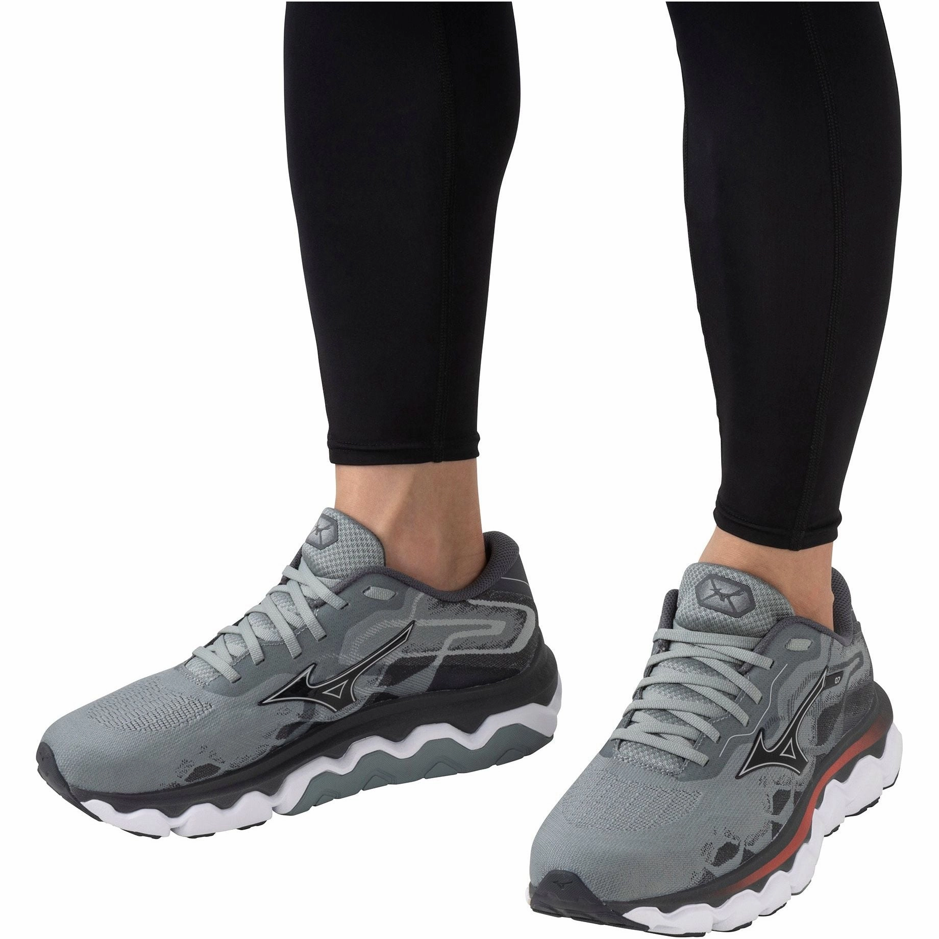 Mizuno Wave Horizon 7 Mens Running Shoes - Grey Advanced Sport Runners