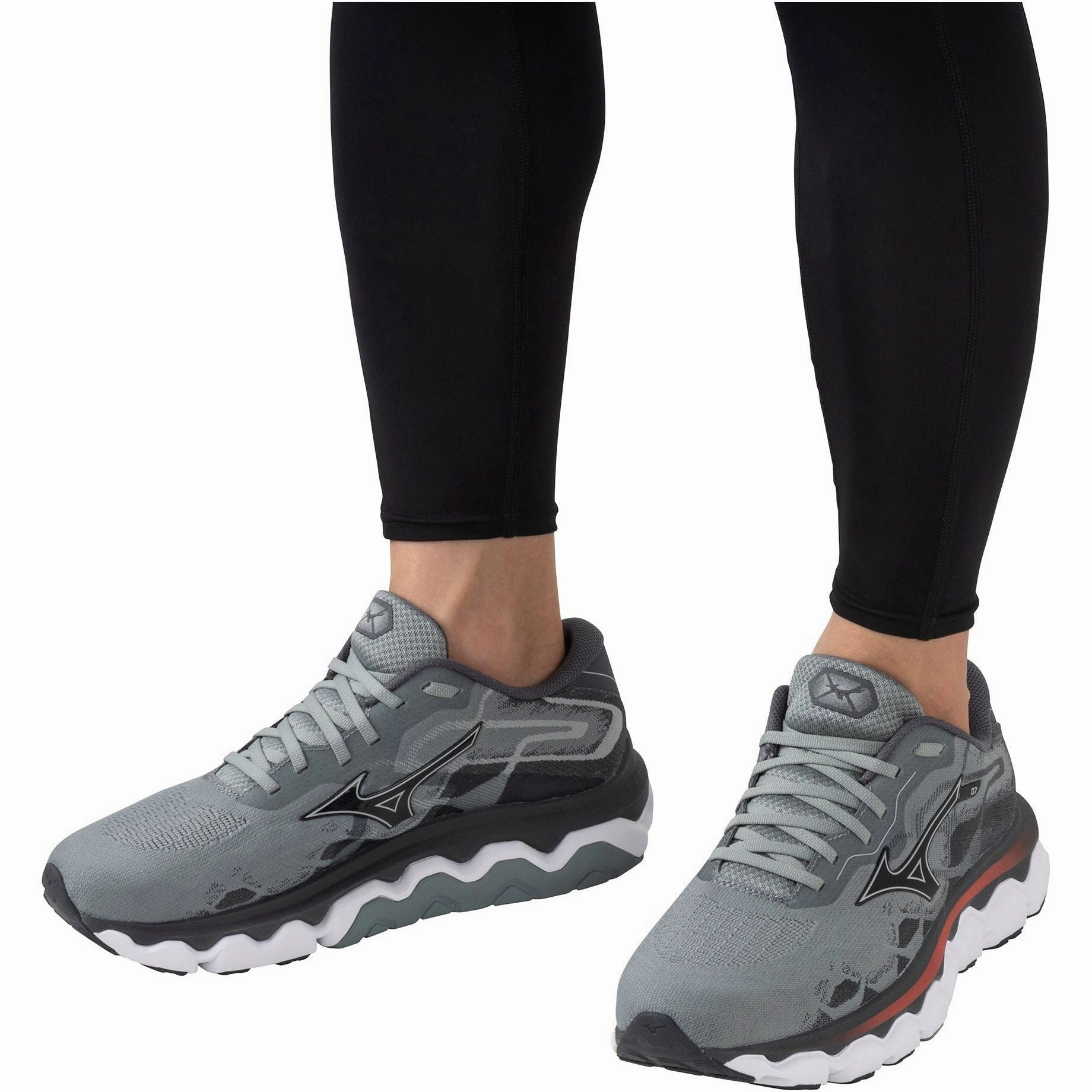 Mizuno Wave Horizon 7 Mens Running Shoes - Grey Inspire Ride Trainers