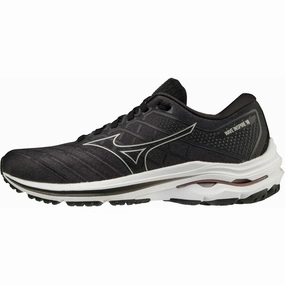 Mizuno Wave Inspire 18 WIDE FIT (D) Womens Running Shoes - Black Mizuno Wave Inspire style