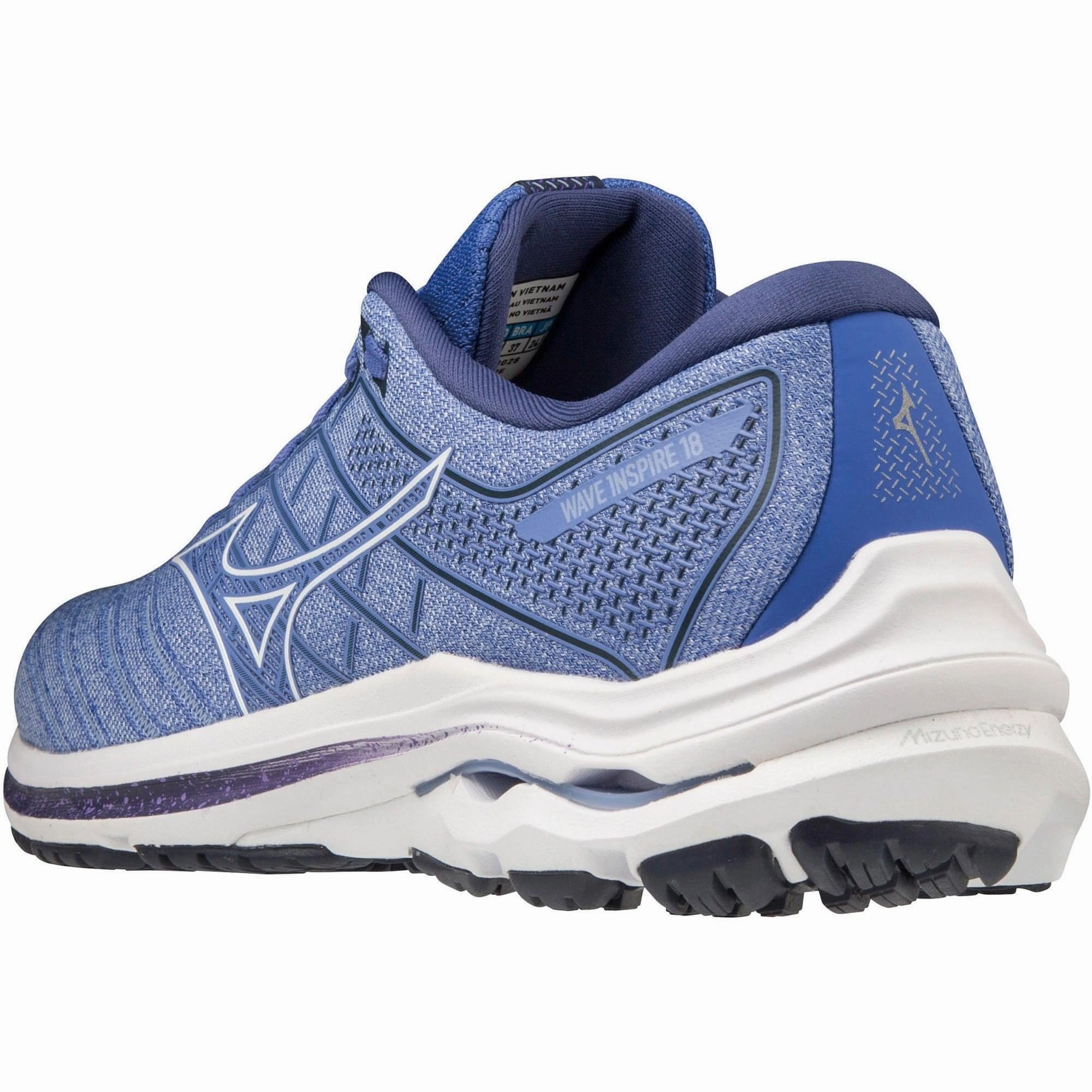 Mizuno Wave Inspire 18 Womens Running Shoes - Blue Rebellion Race Shoes