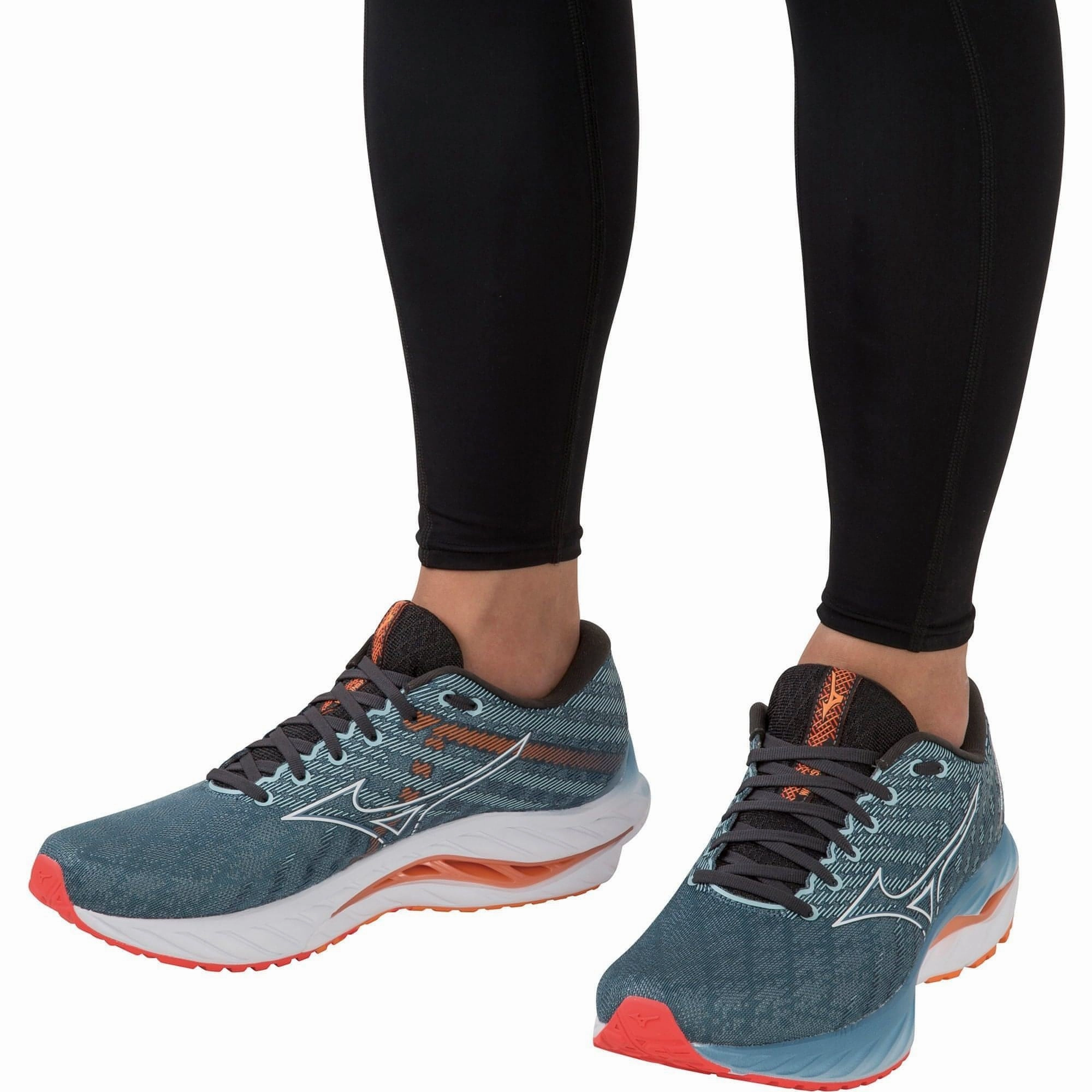 Mizuno Wave Inspire 19 Mens Running Shoes - Blue Advanced Sport Runners