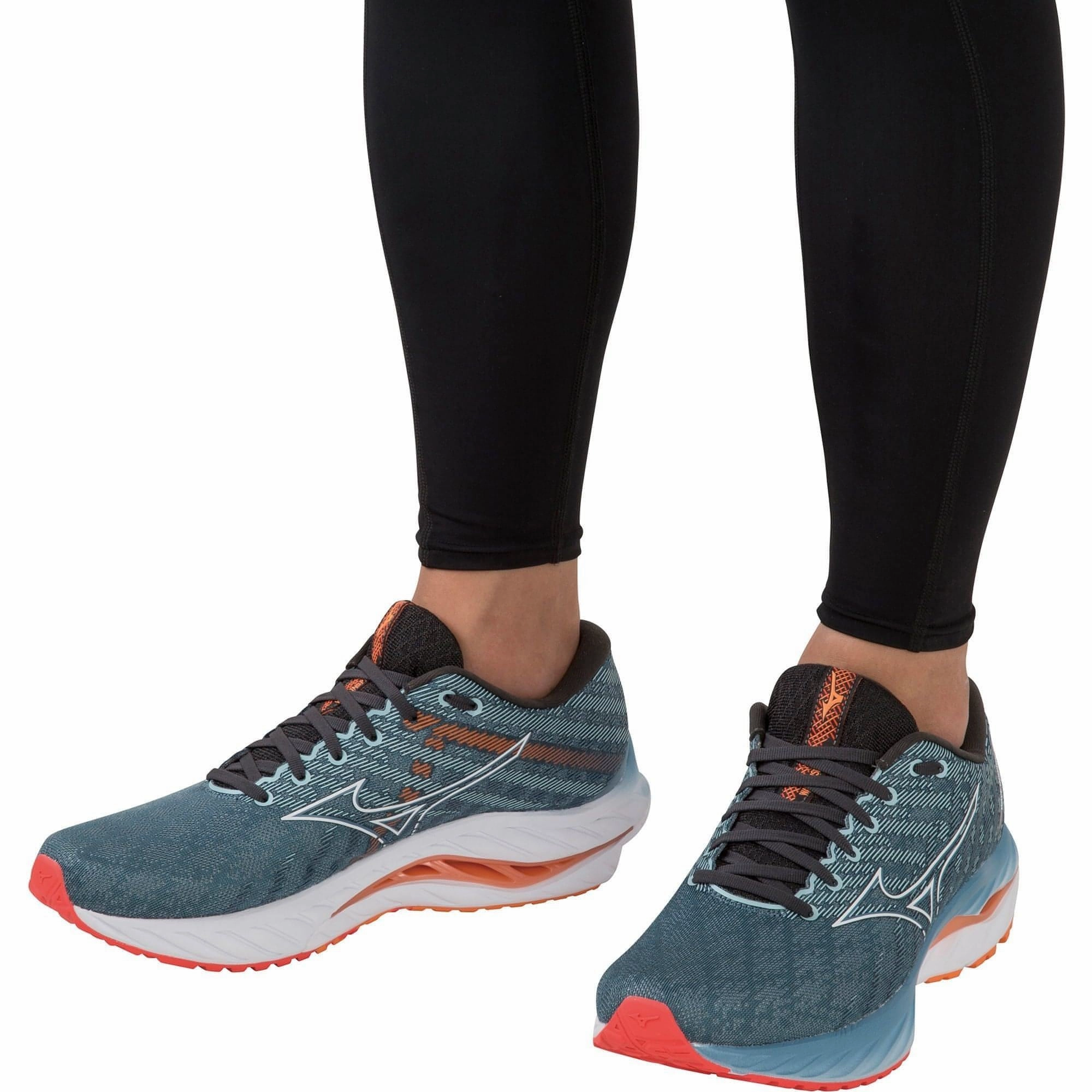Mizuno Wave Inspire 19 Mens Running Shoes - Blue Rebellion Race Shoes