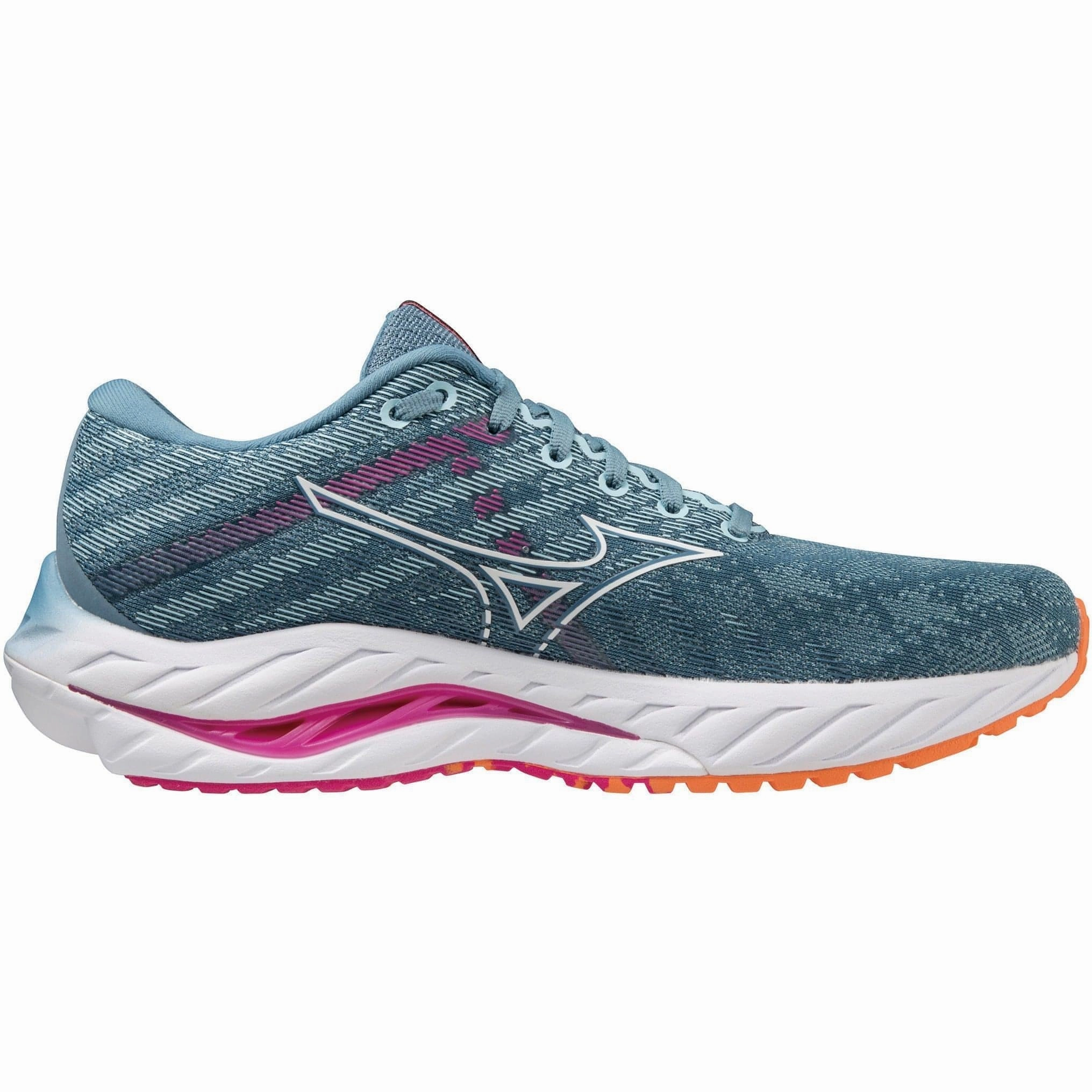 Mizuno Wave Inspire 19 Womens Running Shoes - Blue Rebellion Race Shoes