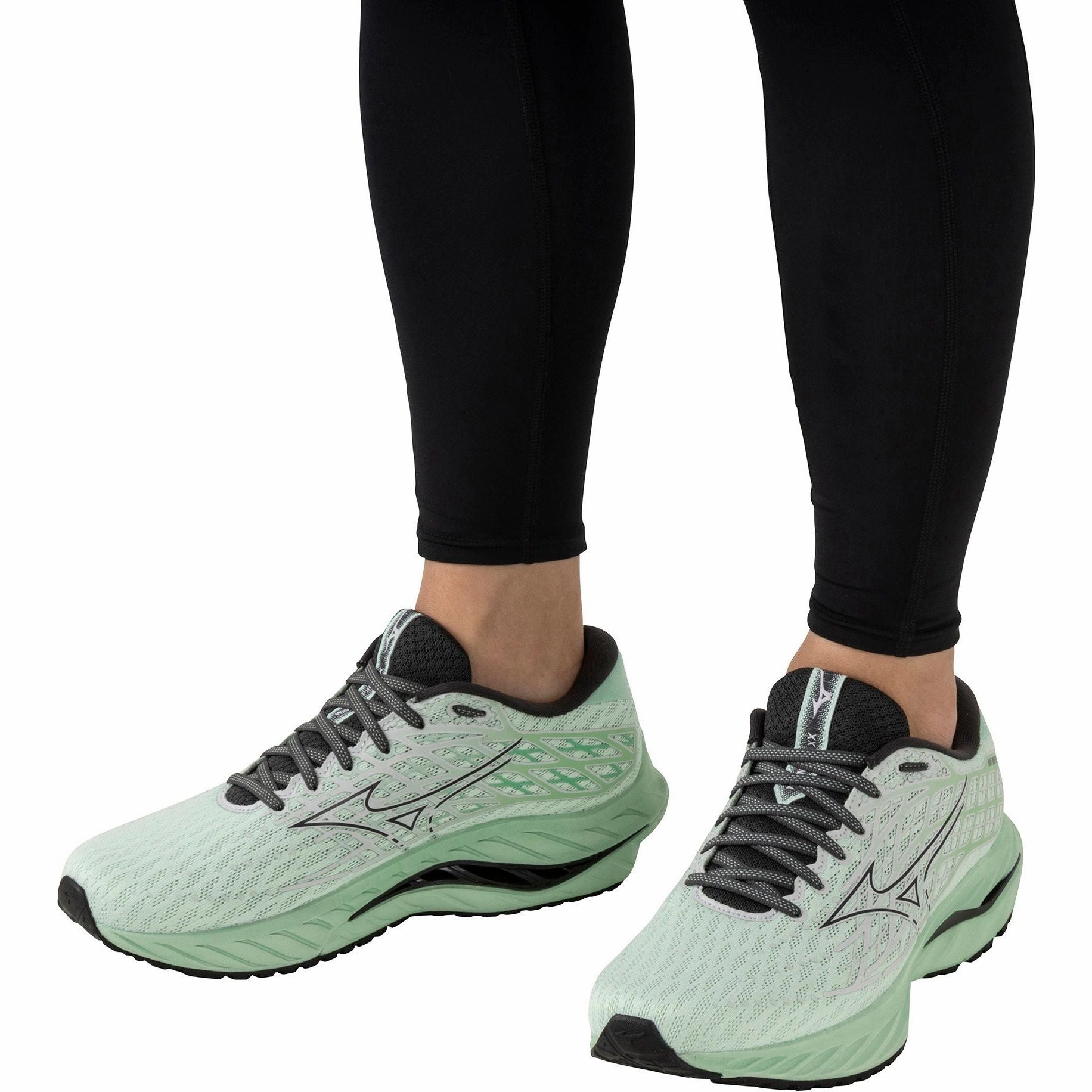 Mizuno Wave Inspire 20 Mens Running Shoes - Green Rebellion Race Shoes
