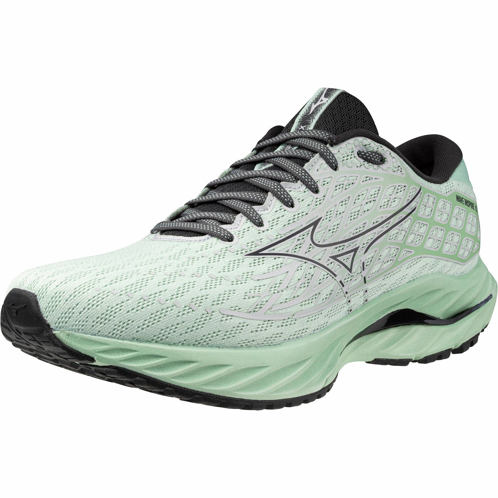 Mizuno Wave Inspire 20 Mens Running Shoes - Green Rebellion Race Shoes