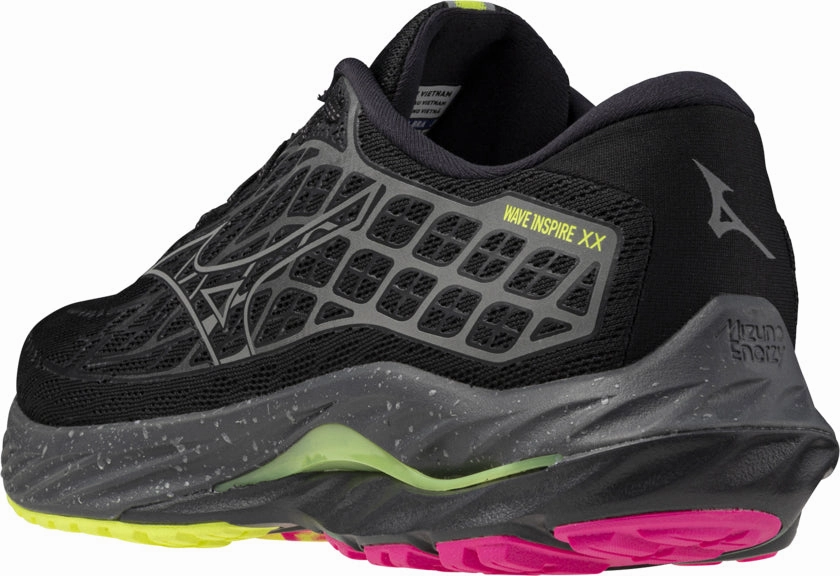 Mizuno Wave Inspire 20 Running Shoes - Black Rebellion Race Shoes