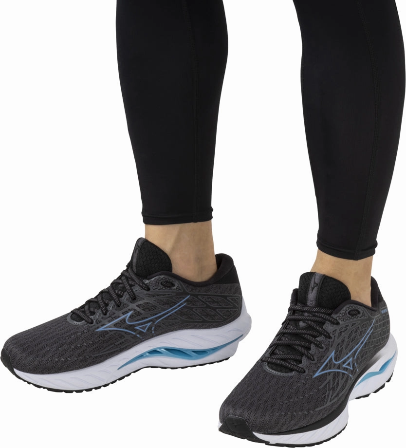Mizuno Wave Inspire 20 WIDE FIT (2E) Mens Running Shoes - Grey Advanced Sport Runners