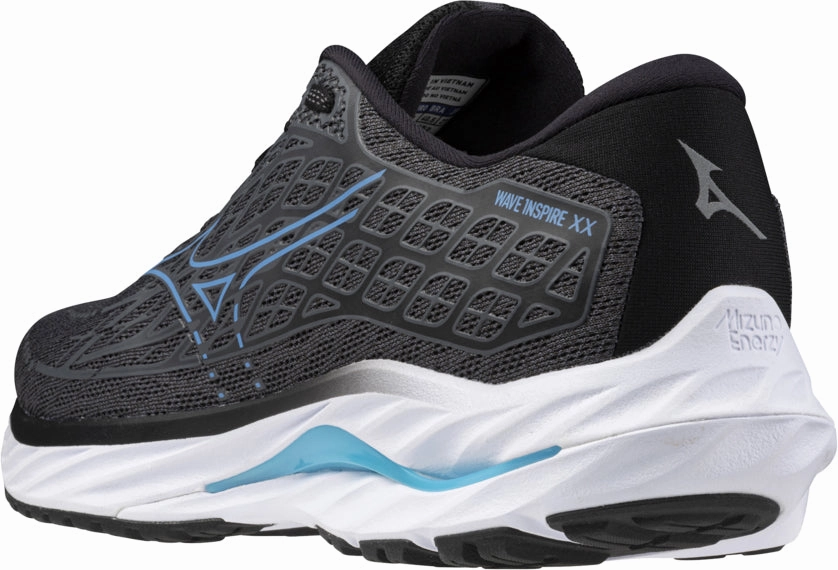 Mizuno Wave Inspire 20 WIDE FIT (2E) Mens Running Shoes - Grey Advanced Sport Runners