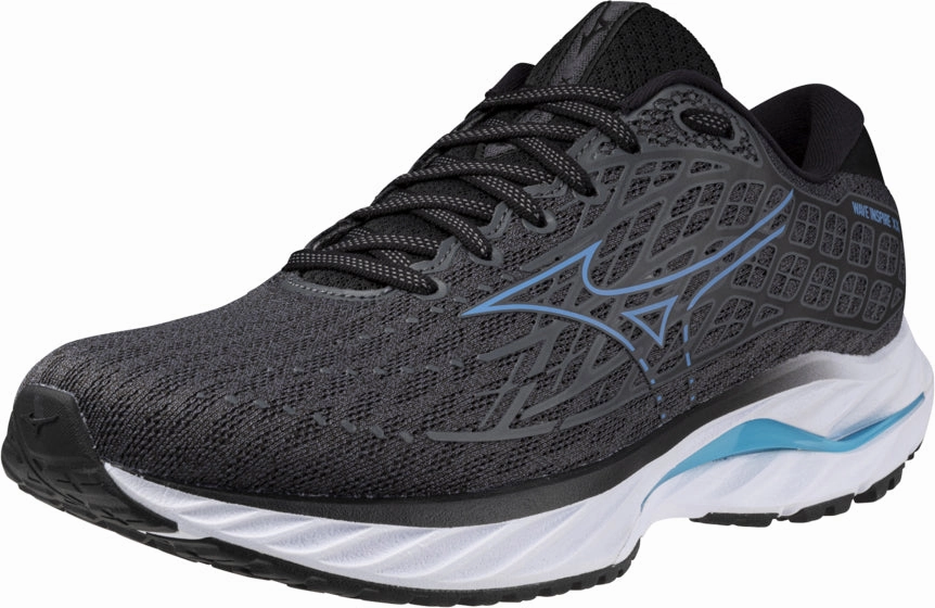 Mizuno Wave Inspire 20 WIDE FIT (2E) Mens Running Shoes - Grey Rebellion Race Shoes