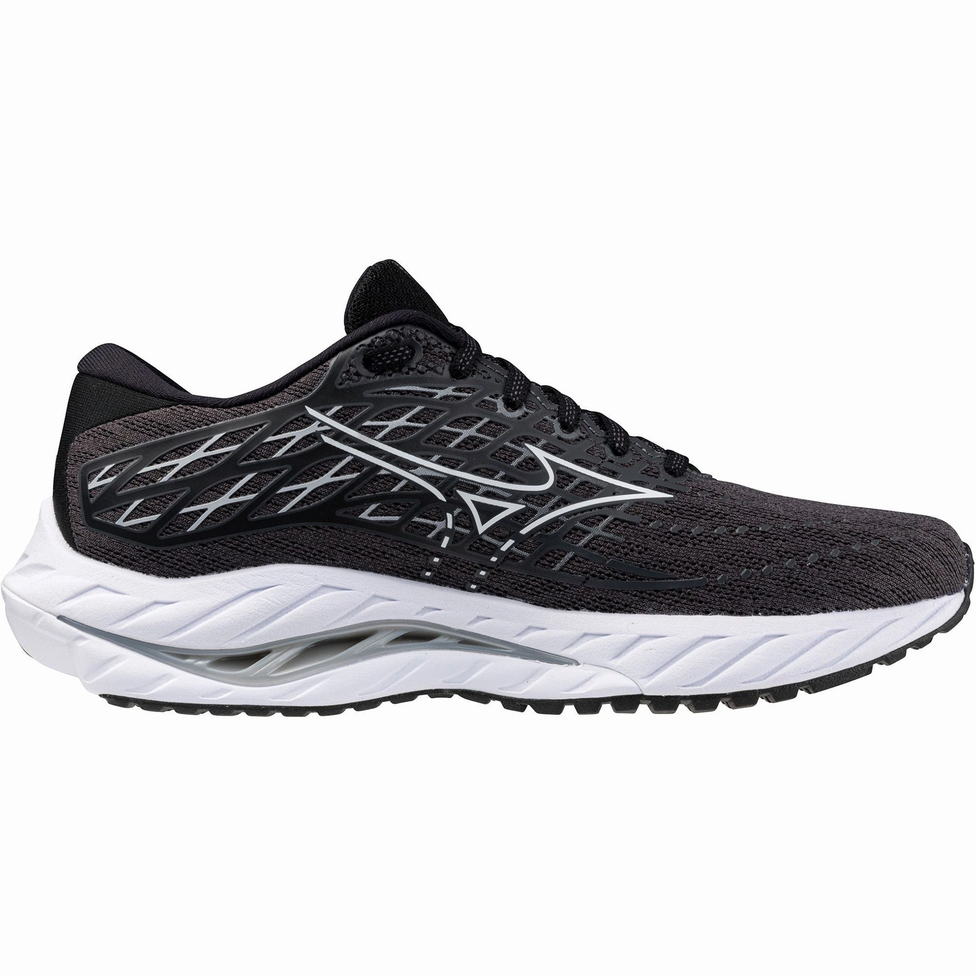 Mizuno Wave Inspire 20 WIDE FIT (D) Womens Running Shoes - Black Advanced Sport Runners