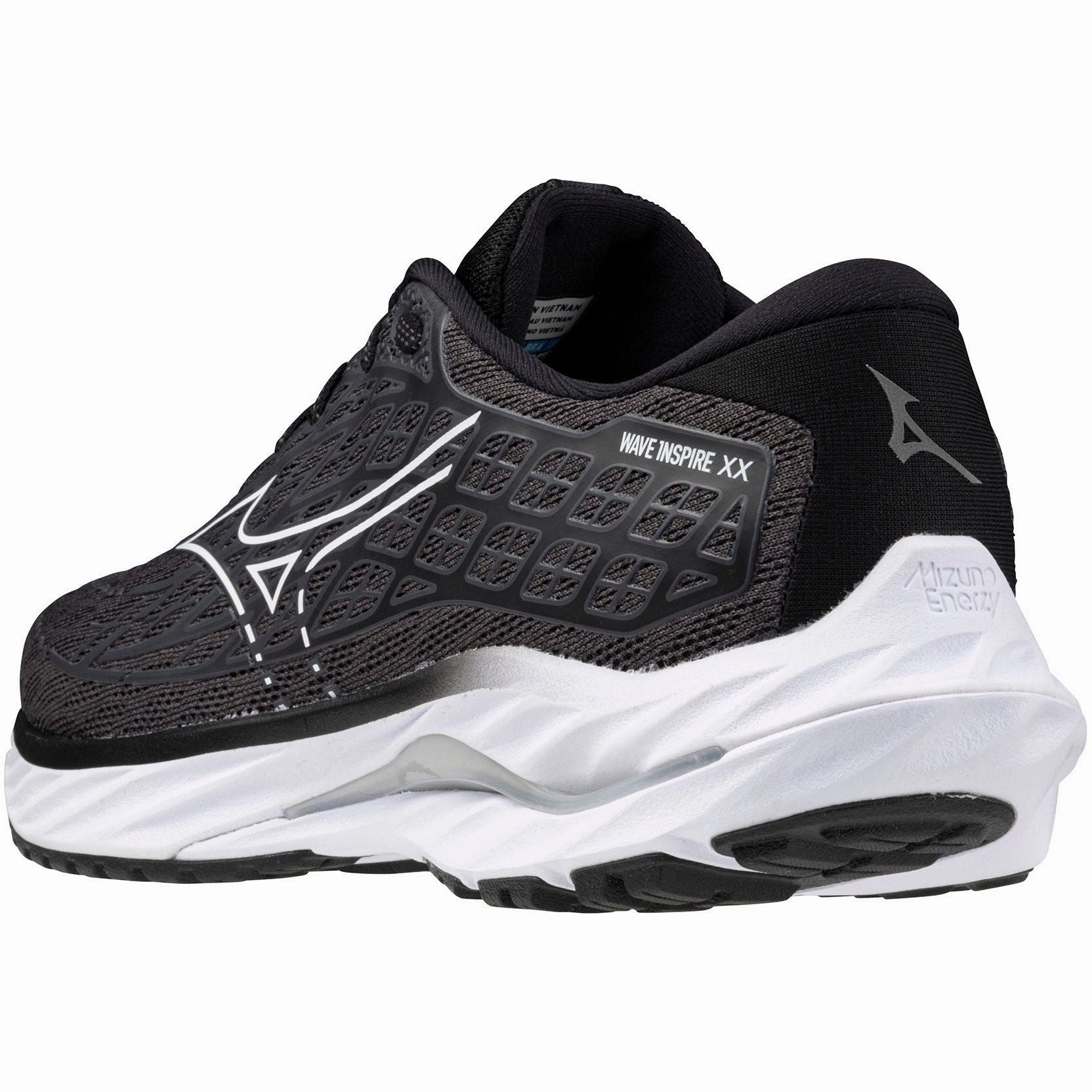 Mizuno Wave Inspire 20 WIDE FIT (D) Womens Running Shoes - Black Performance Sneakers