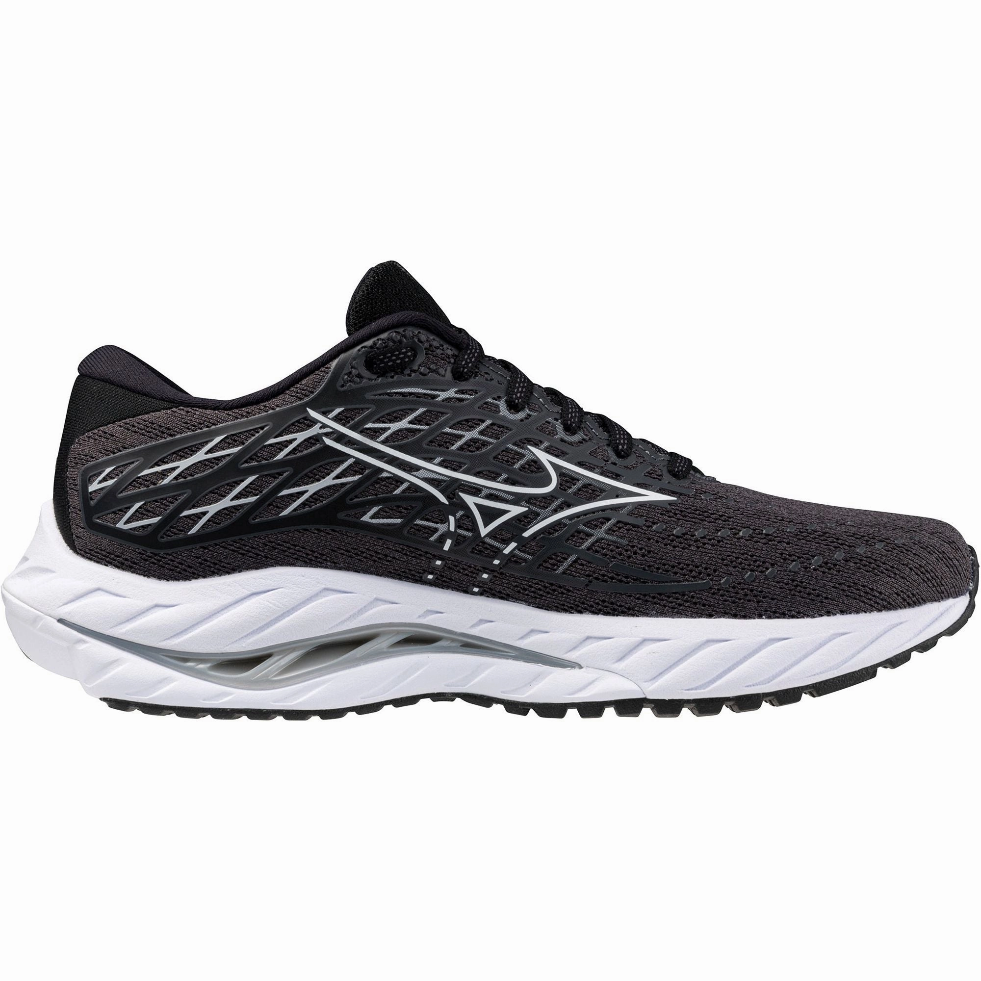Mizuno Wave Inspire 20 WIDE FIT (D) Womens Running Shoes - Black Performance Sneakers