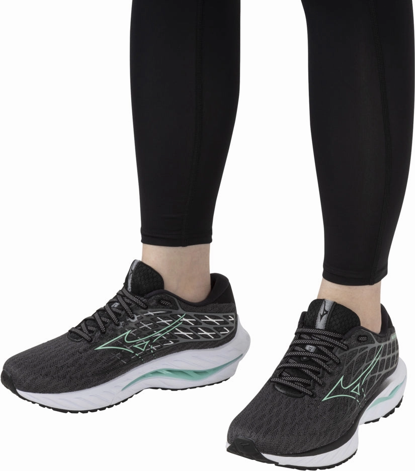 Mizuno Wave Inspire 20 Womens Running Shoes - Grey Rebellion Race Shoes