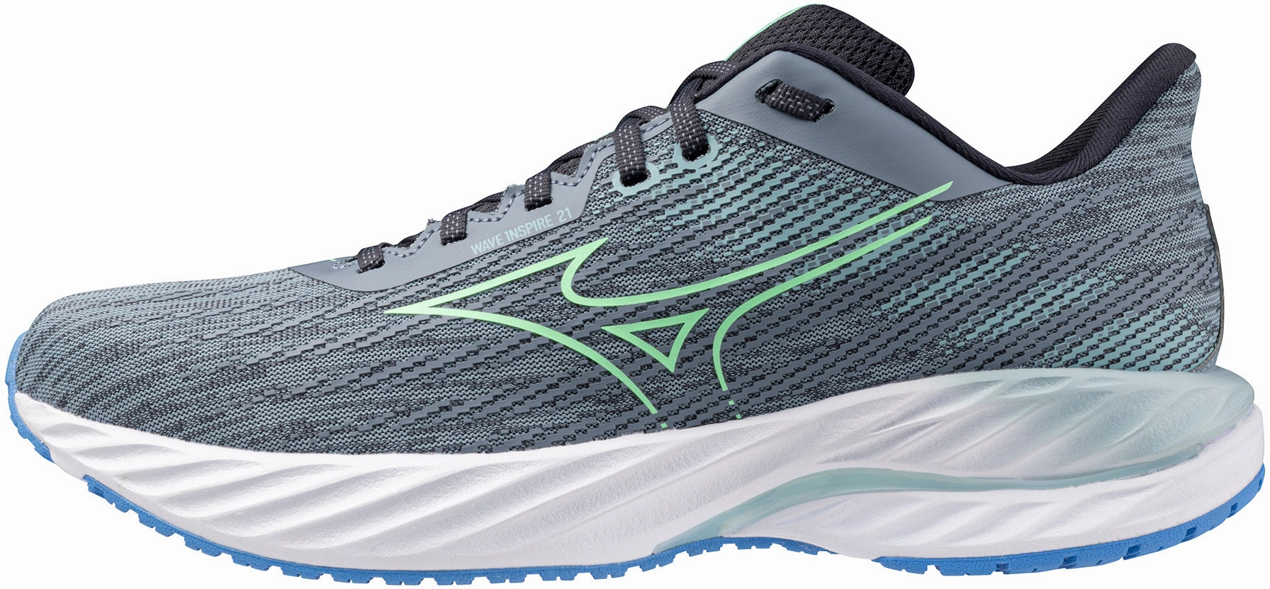 Mizuno Wave Inspire 21 Mens Running Shoes - Grey Mizuno performance sneakers for training