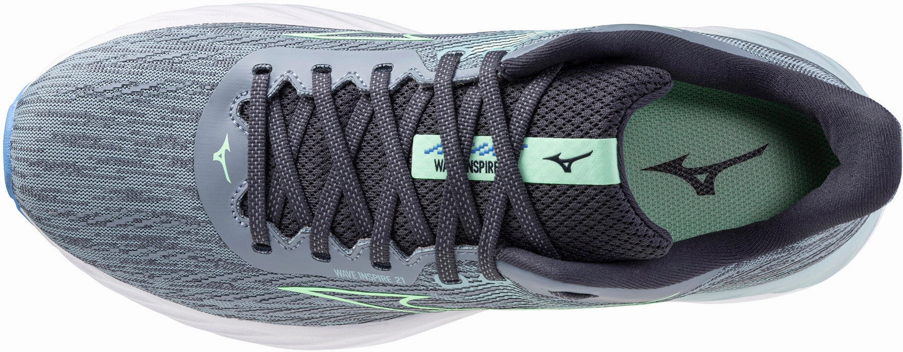 Mizuno Wave Inspire 21 Mens Running Shoes - Grey Performance Sneakers